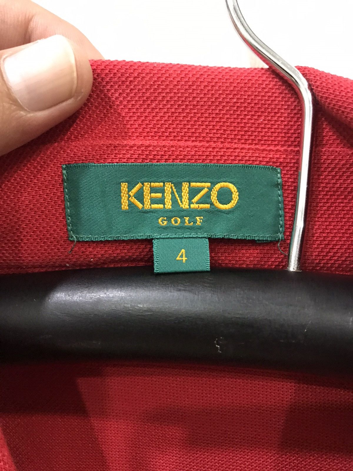 Designer × Japanese Brand × Kenzo KENZO Japanese Designer Red Polo Shirt Size US XL / EU 56 / 4 - 10 Thumbnail