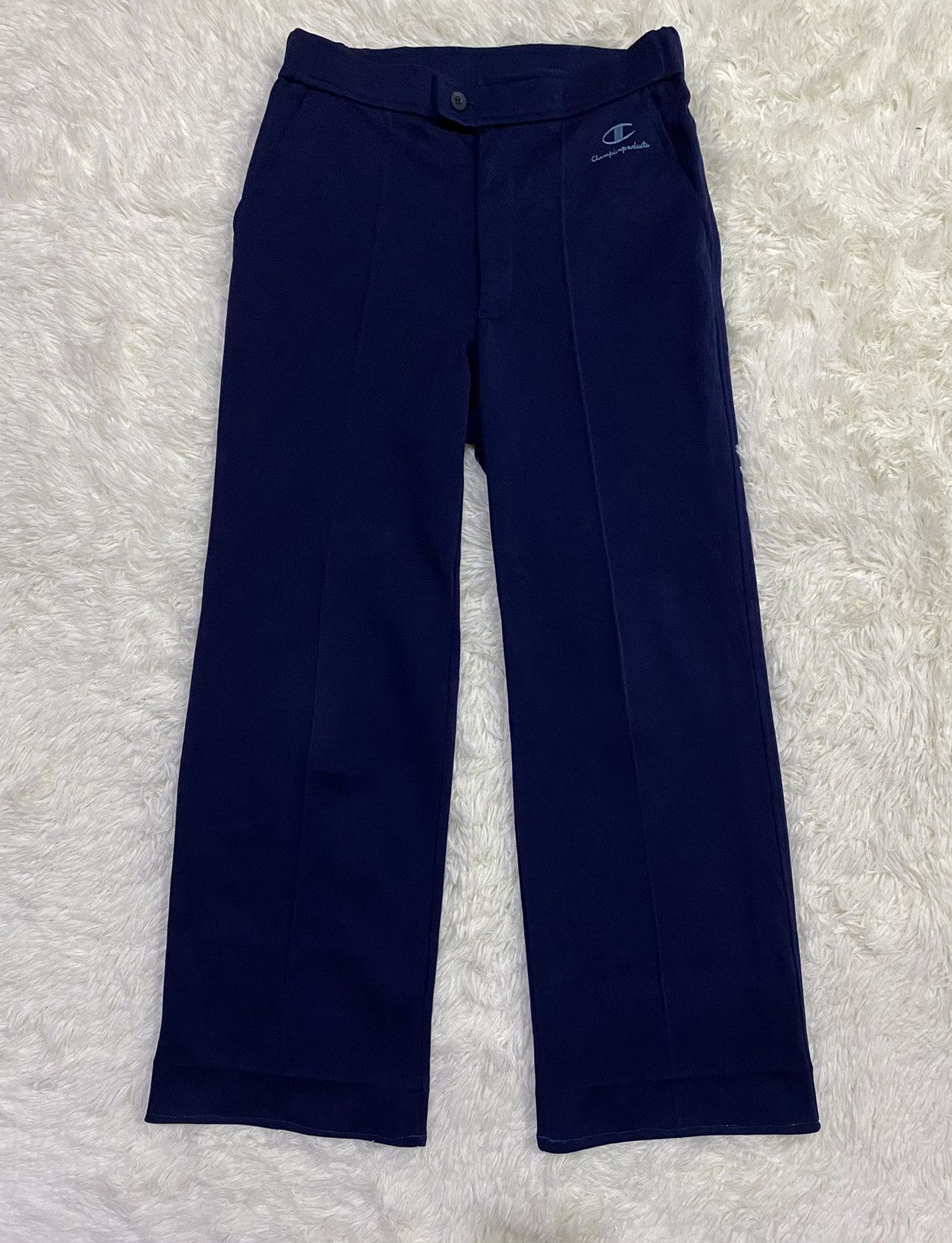 Champion × Vintage Vintage Flared Champion Poly Cotton Pants Made in Japan Size US 29 - 11 Thumbnail