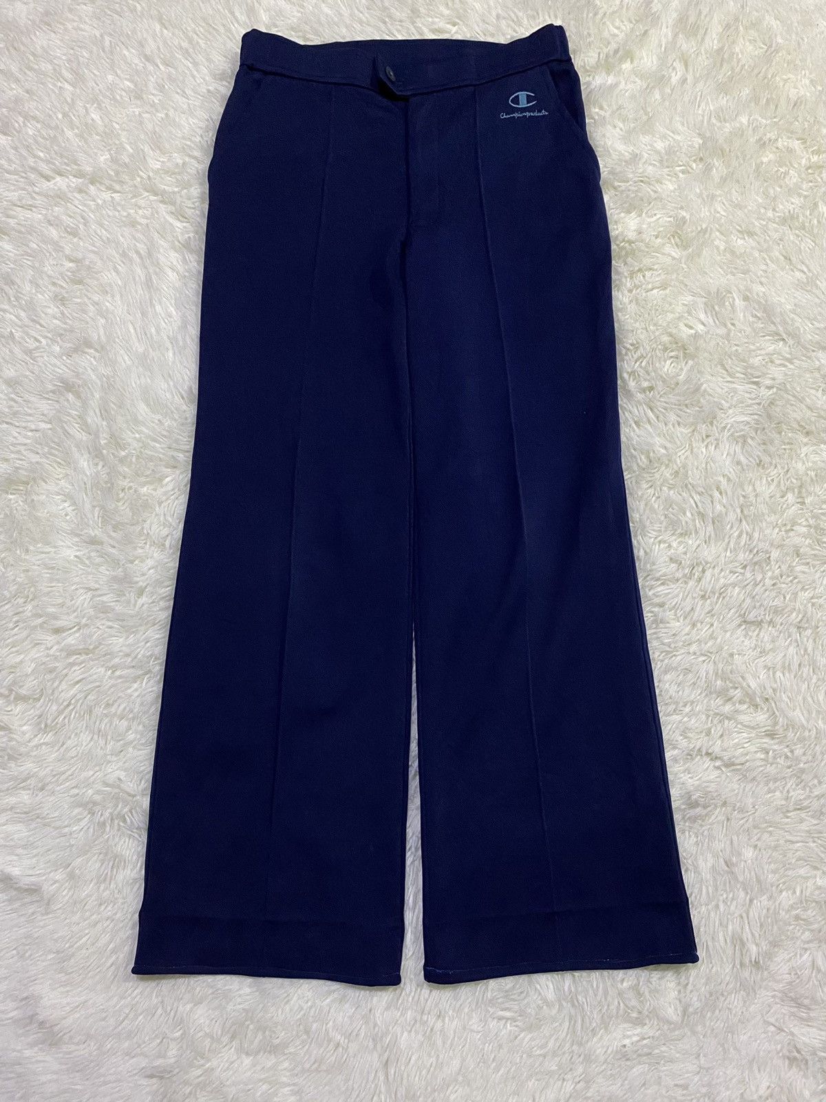 Champion × Vintage Vintage Flared Champion Poly Cotton Pants Made in Japan Size US 29 - 1 Thumbnail