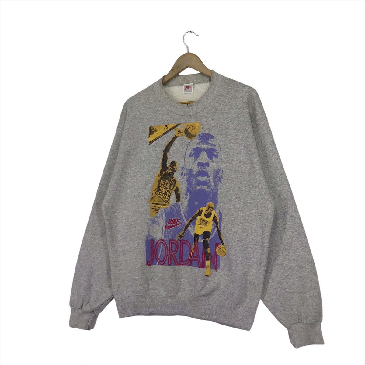 Jordan Brand × NBA × Nike 90’s Nike Jordan Sweatshirt Pullover Crewneck Size US M / EU 48-50 / 2 - 2 Thumbnail