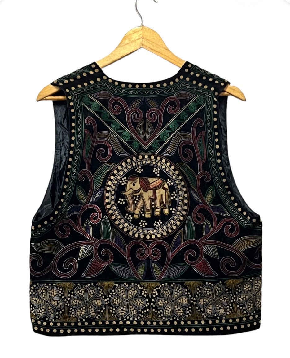 Japanese Brand × Vintage No words only RaRe Art design Vest Size 38L - 2 Thumbnail
