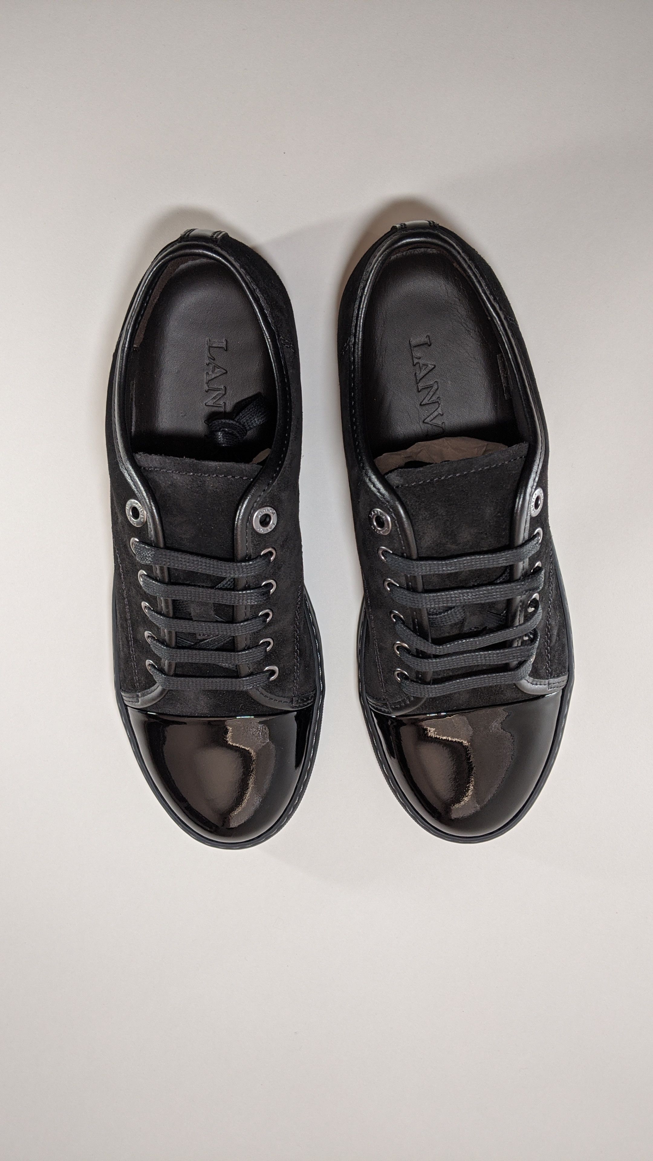 Lanvin Suede and leather cap-toe sneaker Size US 7 / EU 40 - 5 Thumbnail