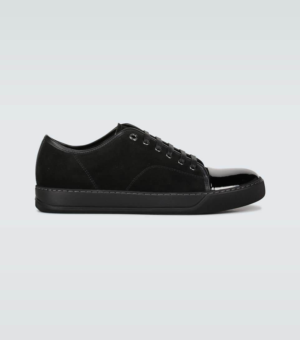 Lanvin Suede and leather cap-toe sneaker Size US 7 / EU 40 - 1 Thumbnail
