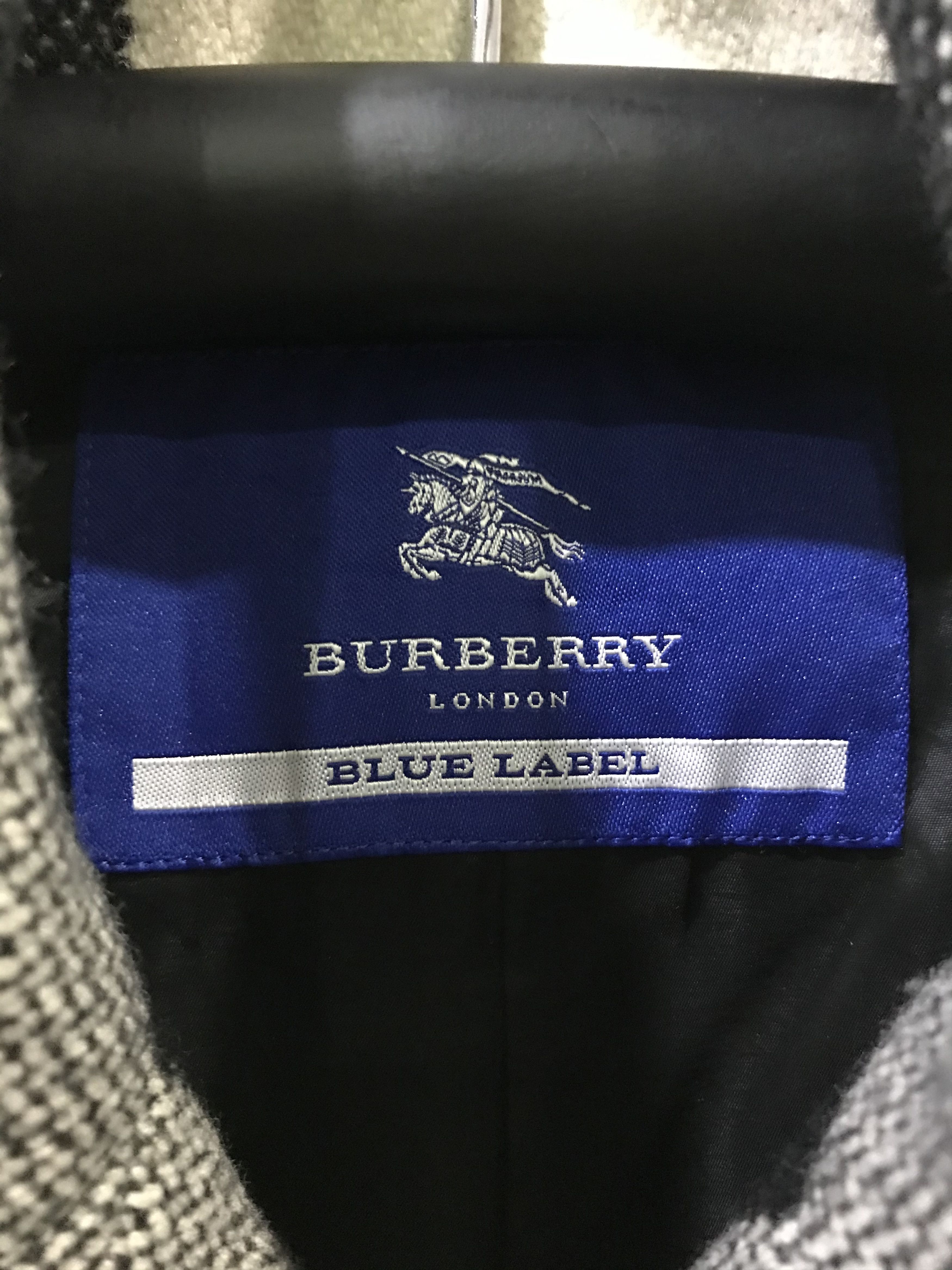 Burberry 2-OC4- WOMEN! BURBERRY BLUE LABEL Plaid Peacot Size XS / US 0-2 / IT 36-38 - 8 Thumbnail