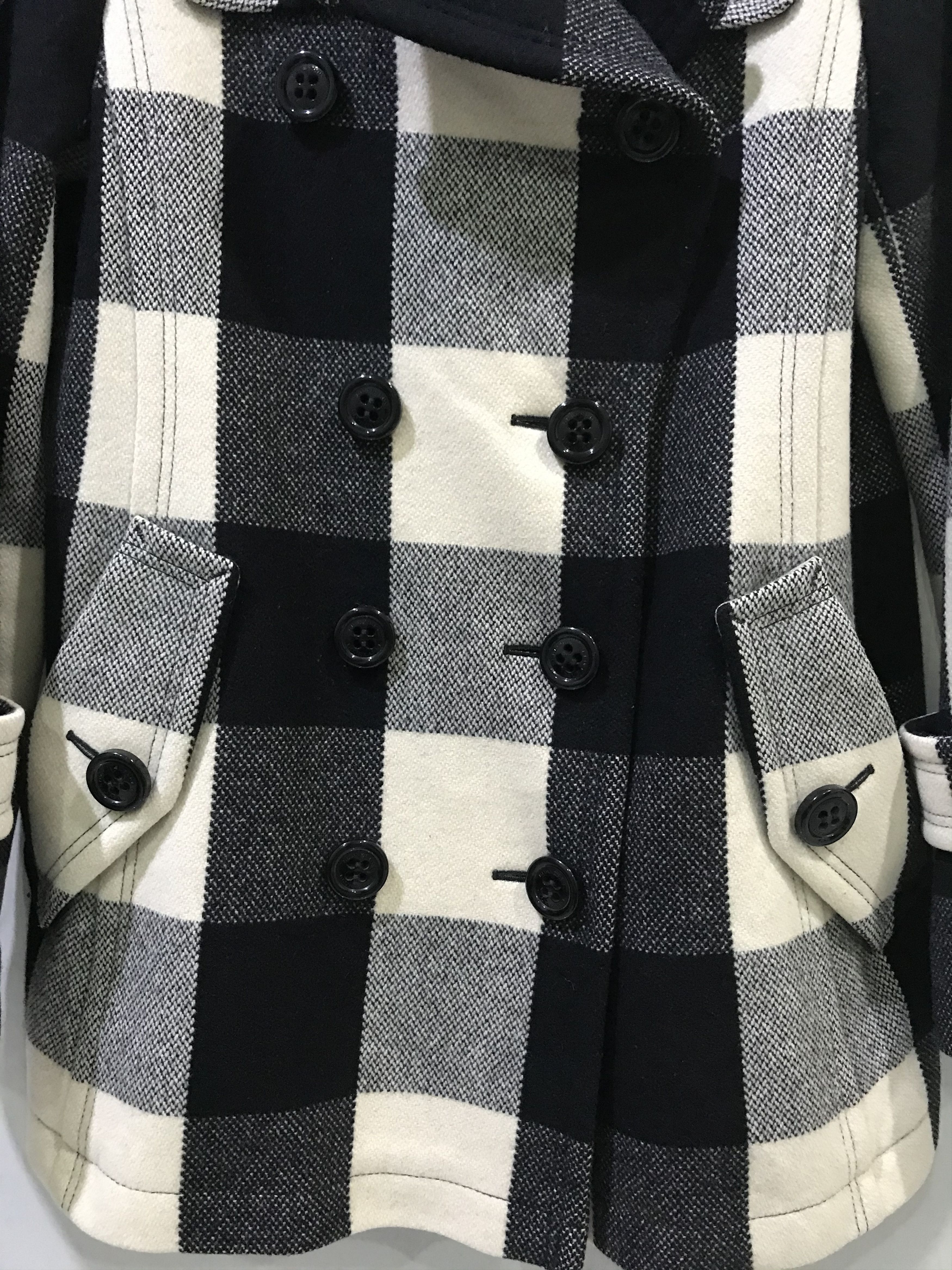 Burberry 2-OC4- WOMEN! BURBERRY BLUE LABEL Plaid Peacot Size XS / US 0-2 / IT 36-38 - 6 Thumbnail