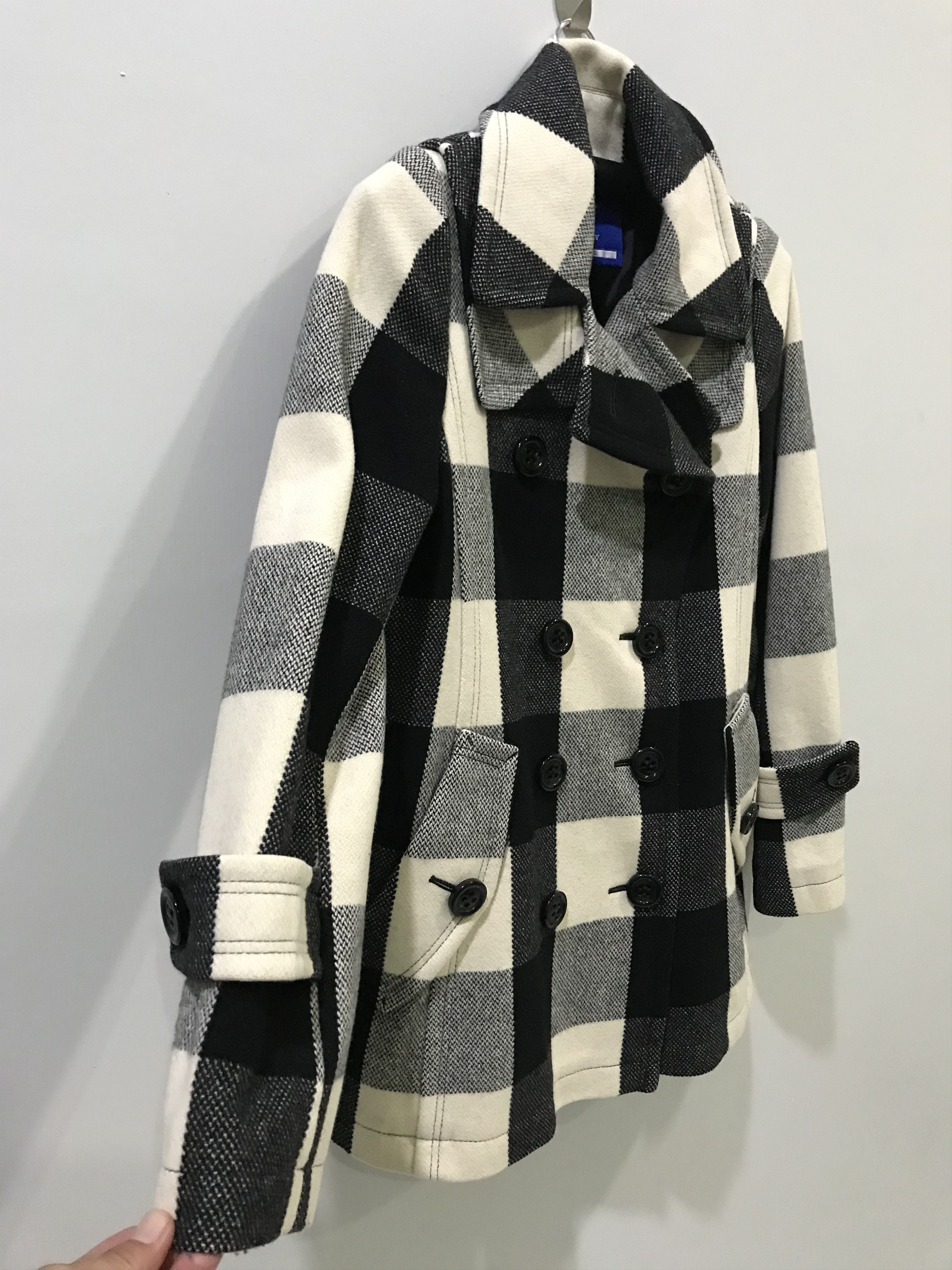 Burberry 2-OC4- WOMEN! BURBERRY BLUE LABEL Plaid Peacot Size XS / US 0-2 / IT 36-38 - 9 Thumbnail