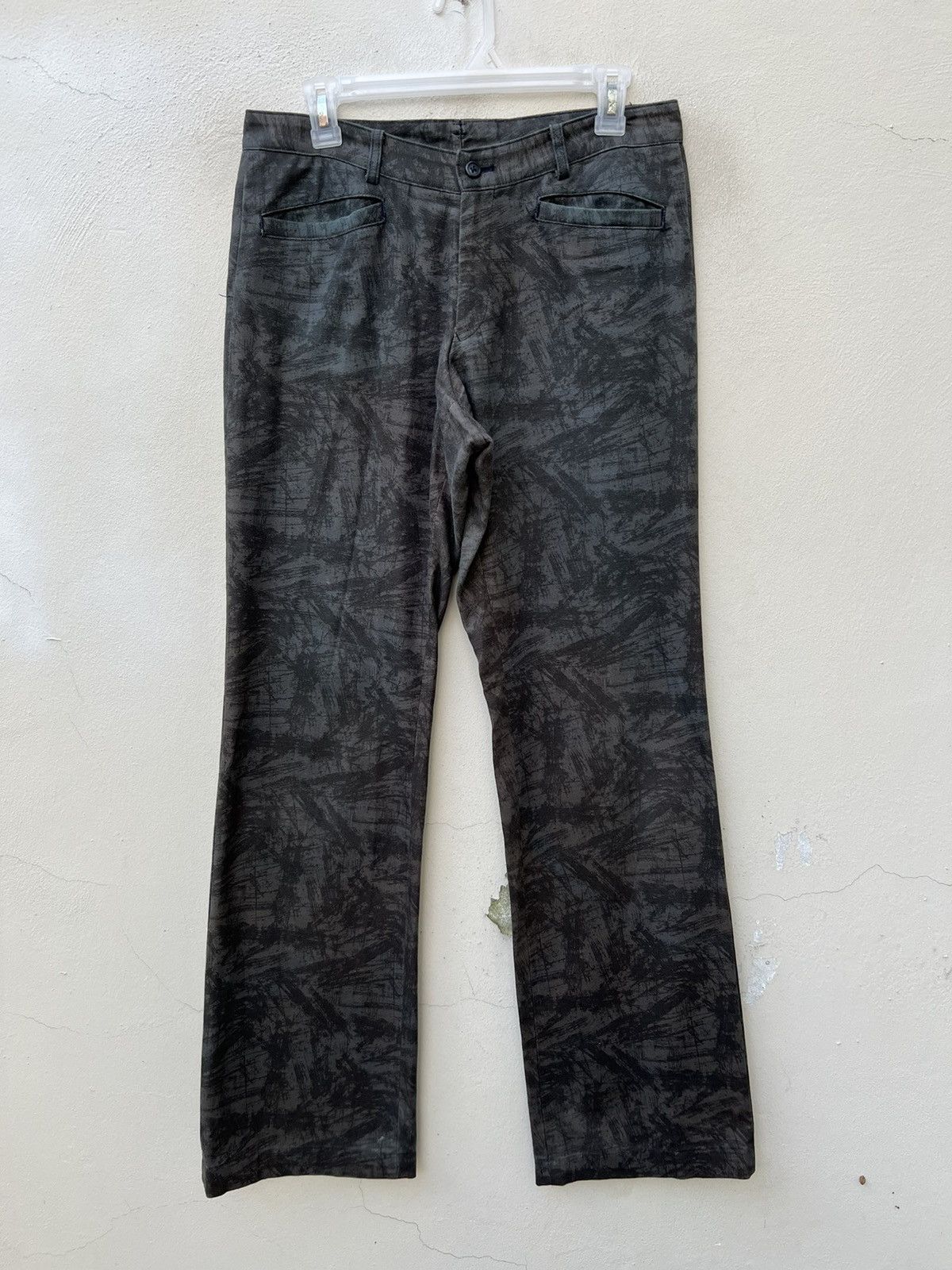 Yoshiyuki Konishi VTG Yoshiyuki Konishi FICCE Printed Abstract Art Flare Pant Size US 30 / EU 46 - 6 Thumbnail