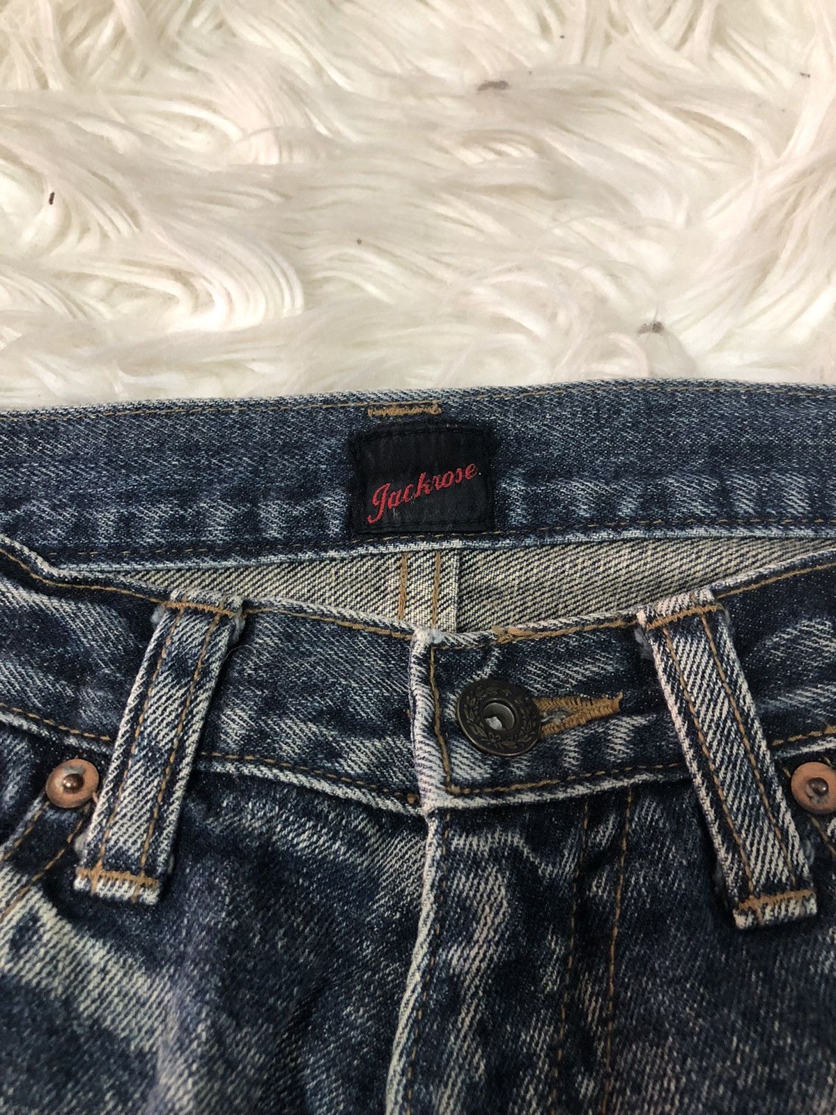 JACKROSE Jack Rose distressed denim flare bootcut nice design Size US 31 - 5 Thumbnail