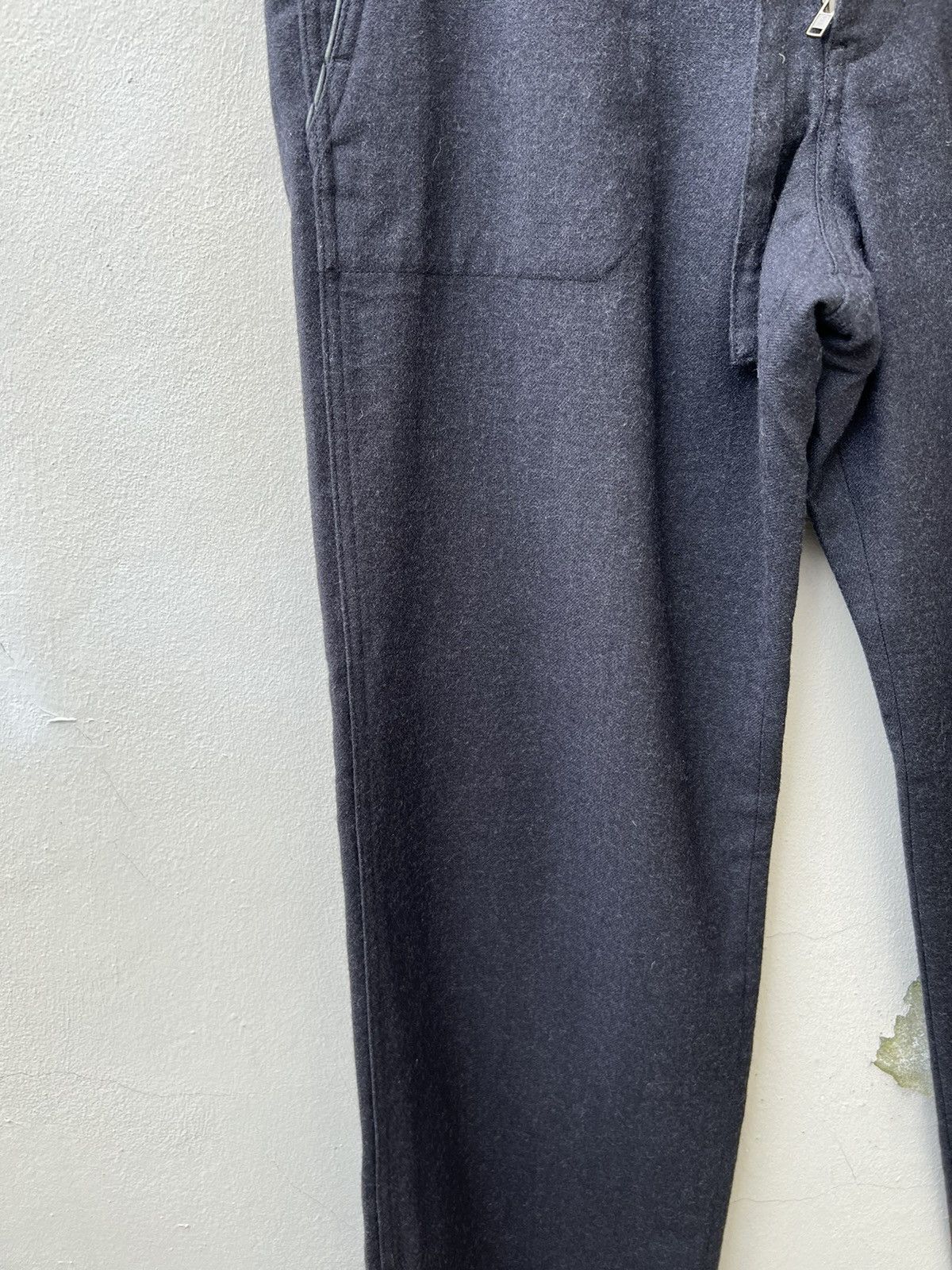 ABAHOUSE VTG Abahouse Japan ITHITEX Virgin Wool Black Fatigue Pant Size US 31 - 9 Thumbnail