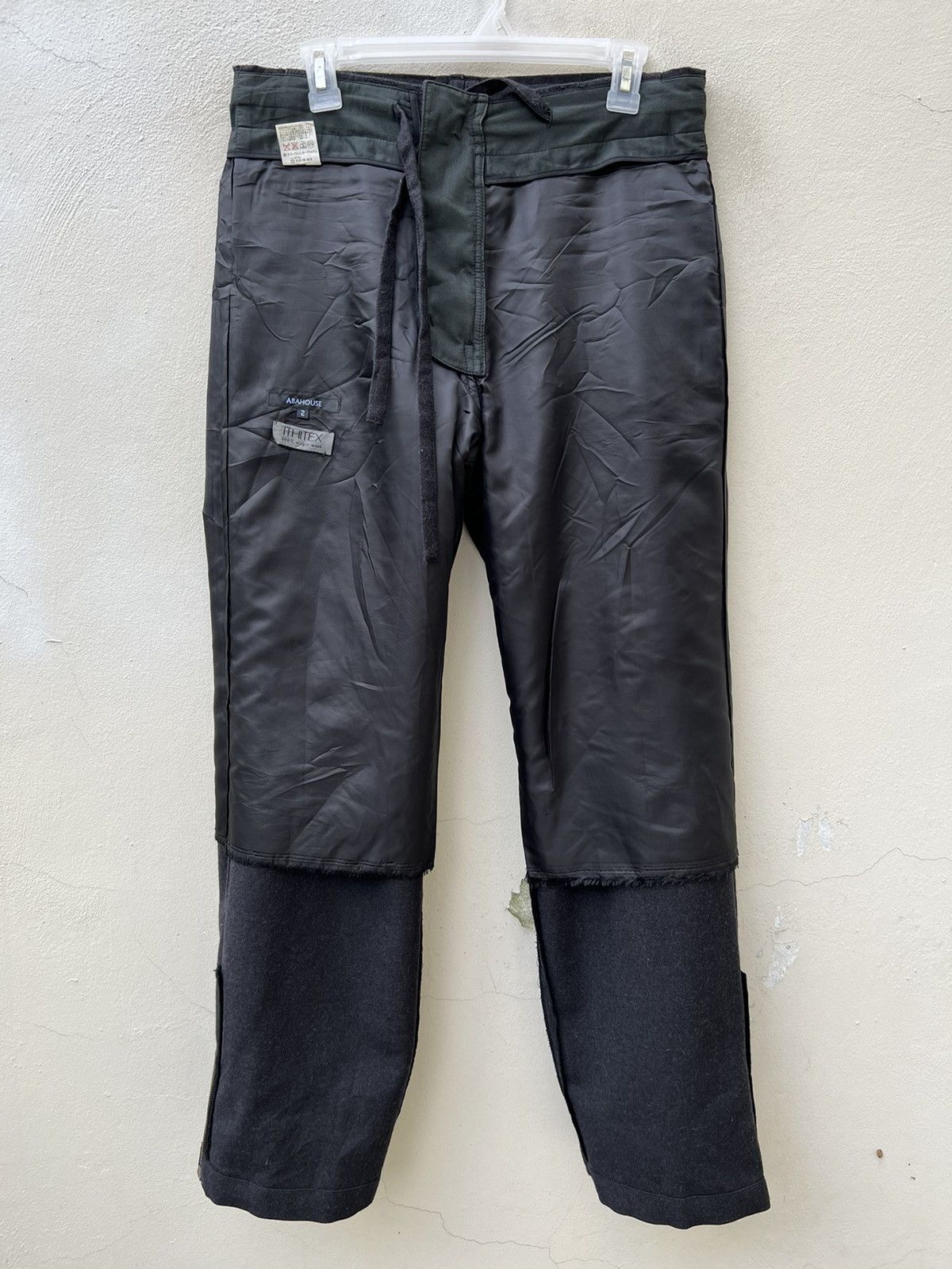 ABAHOUSE VTG Abahouse Japan ITHITEX Virgin Wool Black Fatigue Pant Size US 31 - 22 Thumbnail