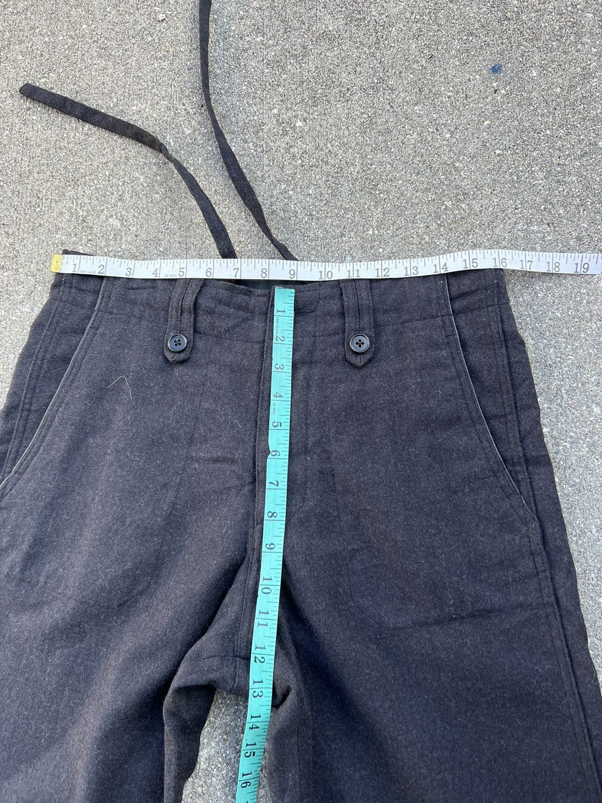 ABAHOUSE VTG Abahouse Japan ITHITEX Virgin Wool Black Fatigue Pant Size US 31 - 2 Thumbnail