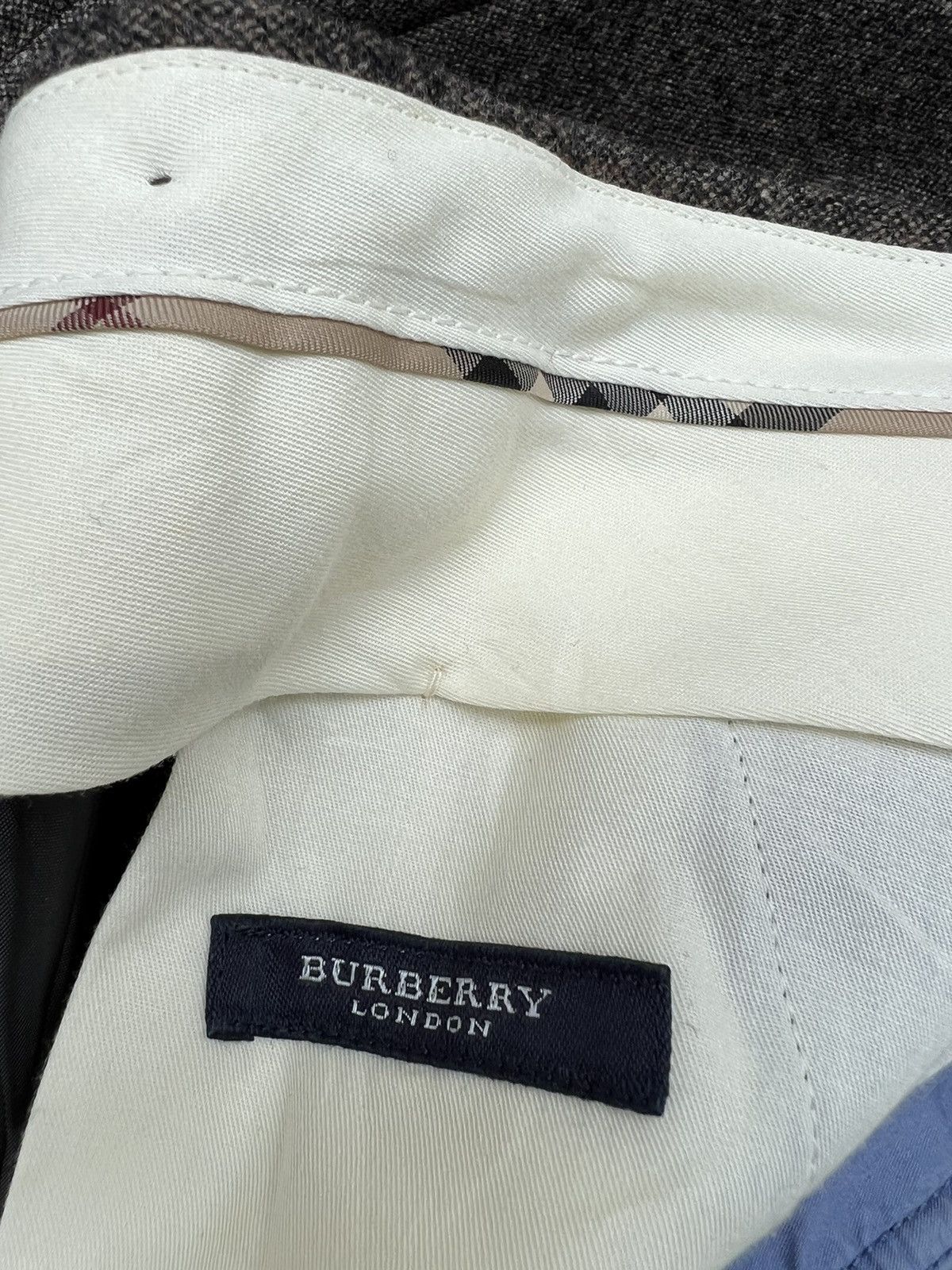 Burberry Vintage Burberry London Salt & Pepper Wool Trouser Pant Size US 32 / EU 48 - 21 Thumbnail