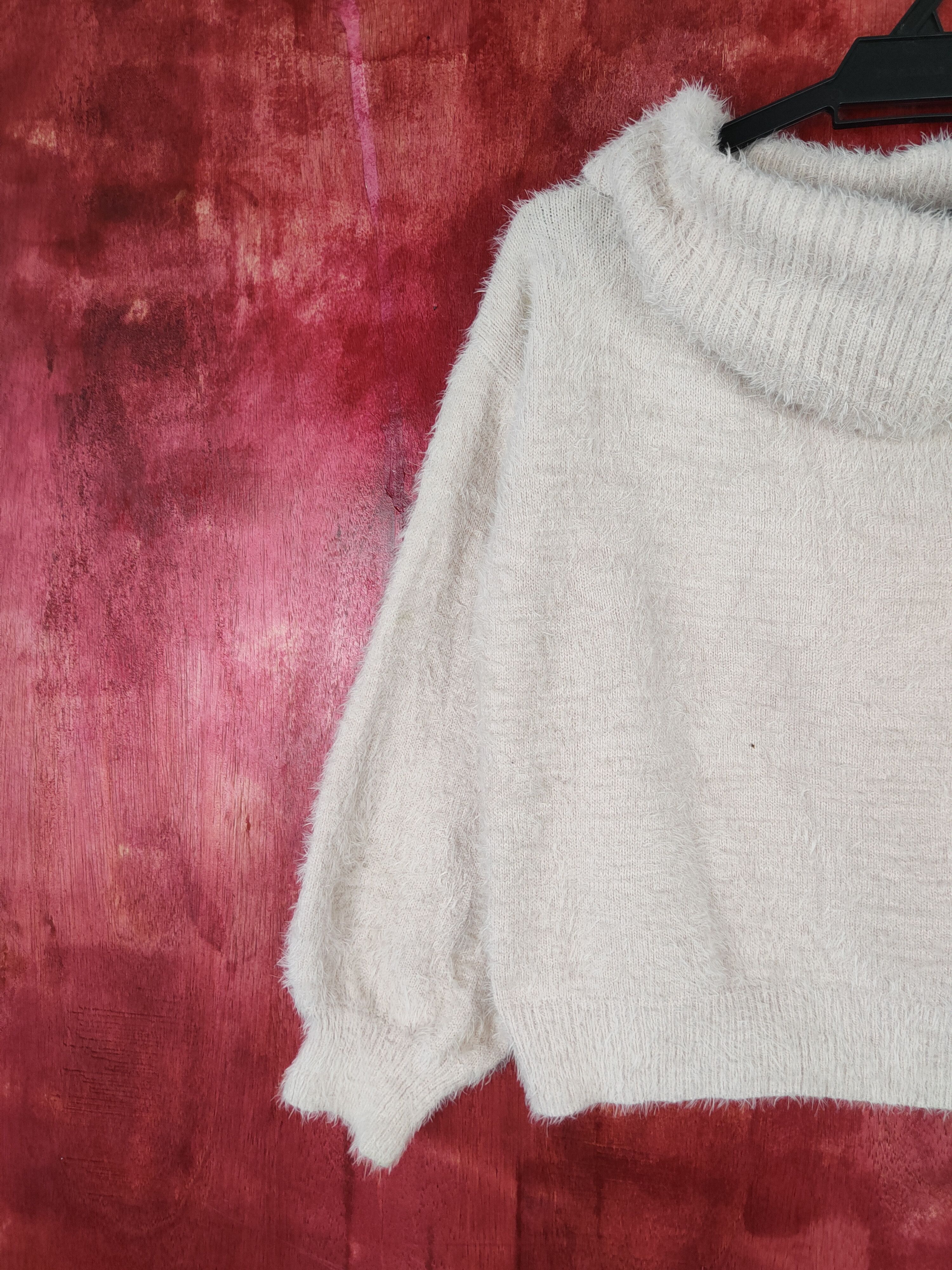 Homespun Knitwear × Japanese Brand × Vintage Earth Music&Ecology shag Shaggy Fur Mohair Knitwear #S402 Size S / US 4 / IT 40 - 3 Thumbnail