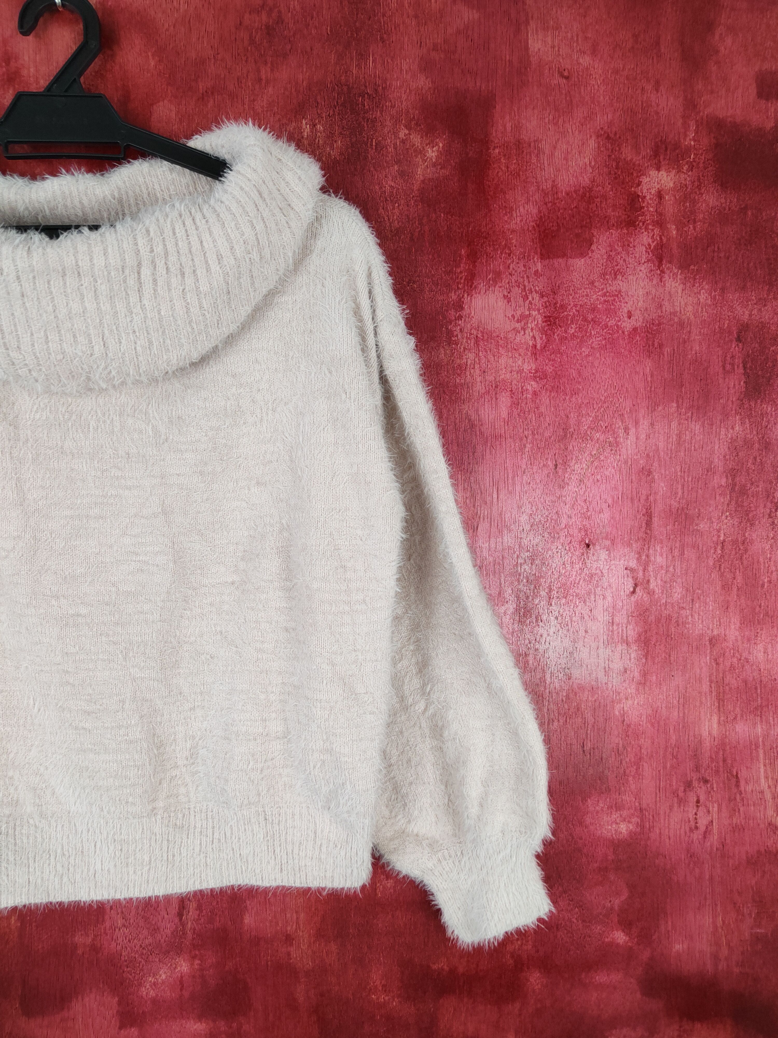 Homespun Knitwear × Japanese Brand × Vintage Earth Music&Ecology shag Shaggy Fur Mohair Knitwear #S402 Size S / US 4 / IT 40 - 4 Thumbnail