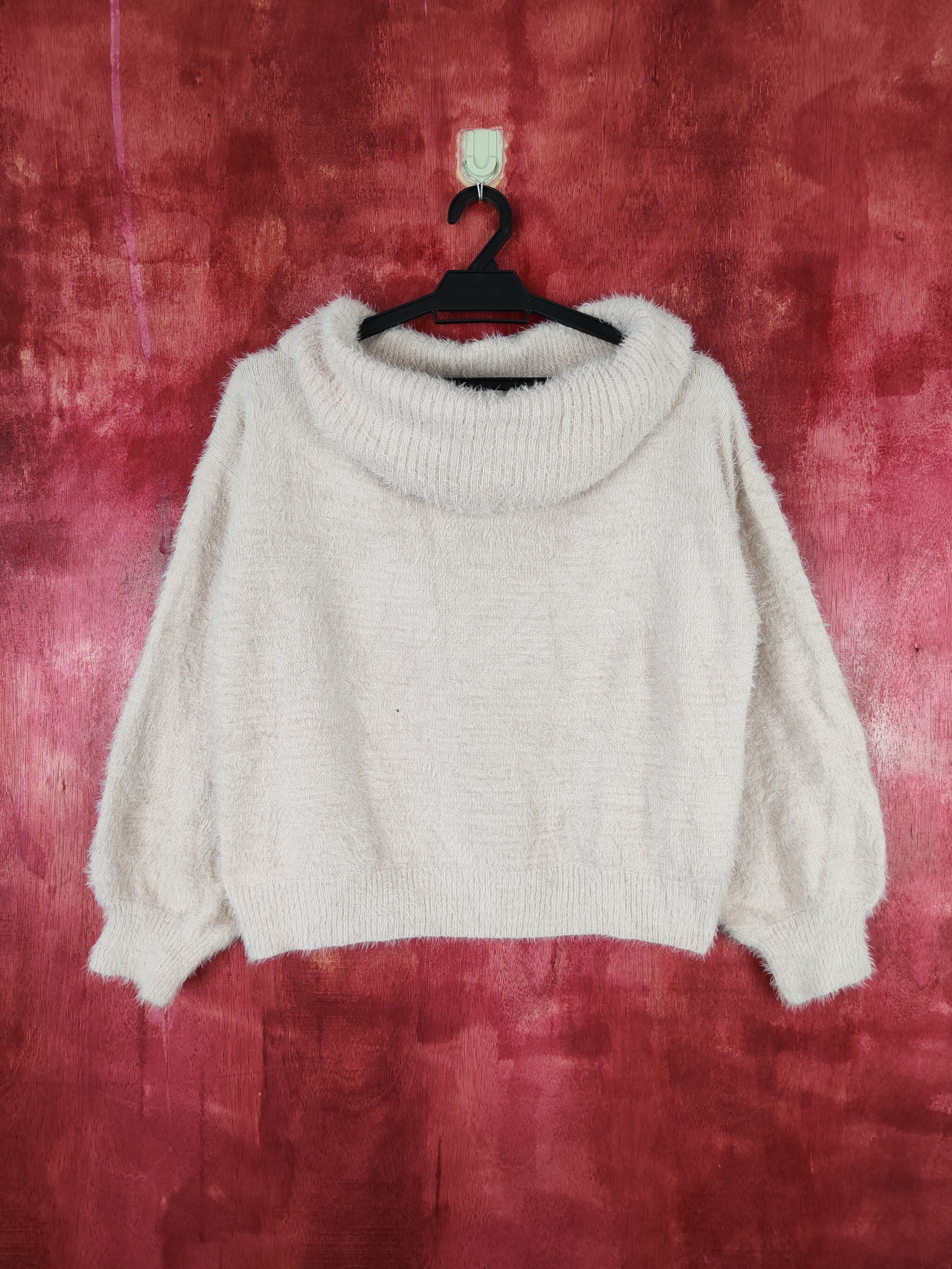 Homespun Knitwear × Japanese Brand × Vintage Earth Music&Ecology shag Shaggy Fur Mohair Knitwear #S402 Size S / US 4 / IT 40 - 1 Thumbnail