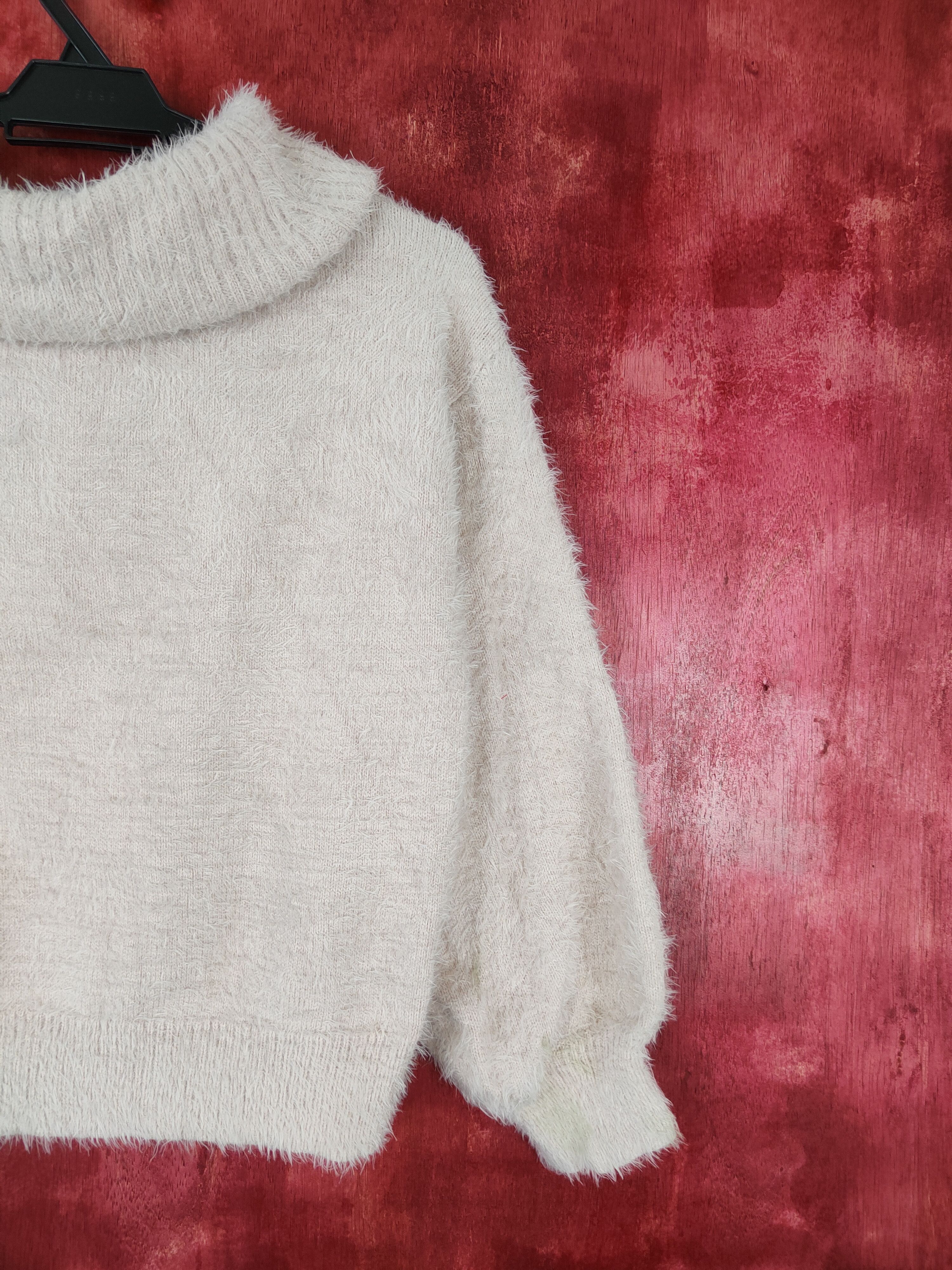 Homespun Knitwear × Japanese Brand × Vintage Earth Music&Ecology shag Shaggy Fur Mohair Knitwear #S402 Size S / US 4 / IT 40 - 7 Thumbnail
