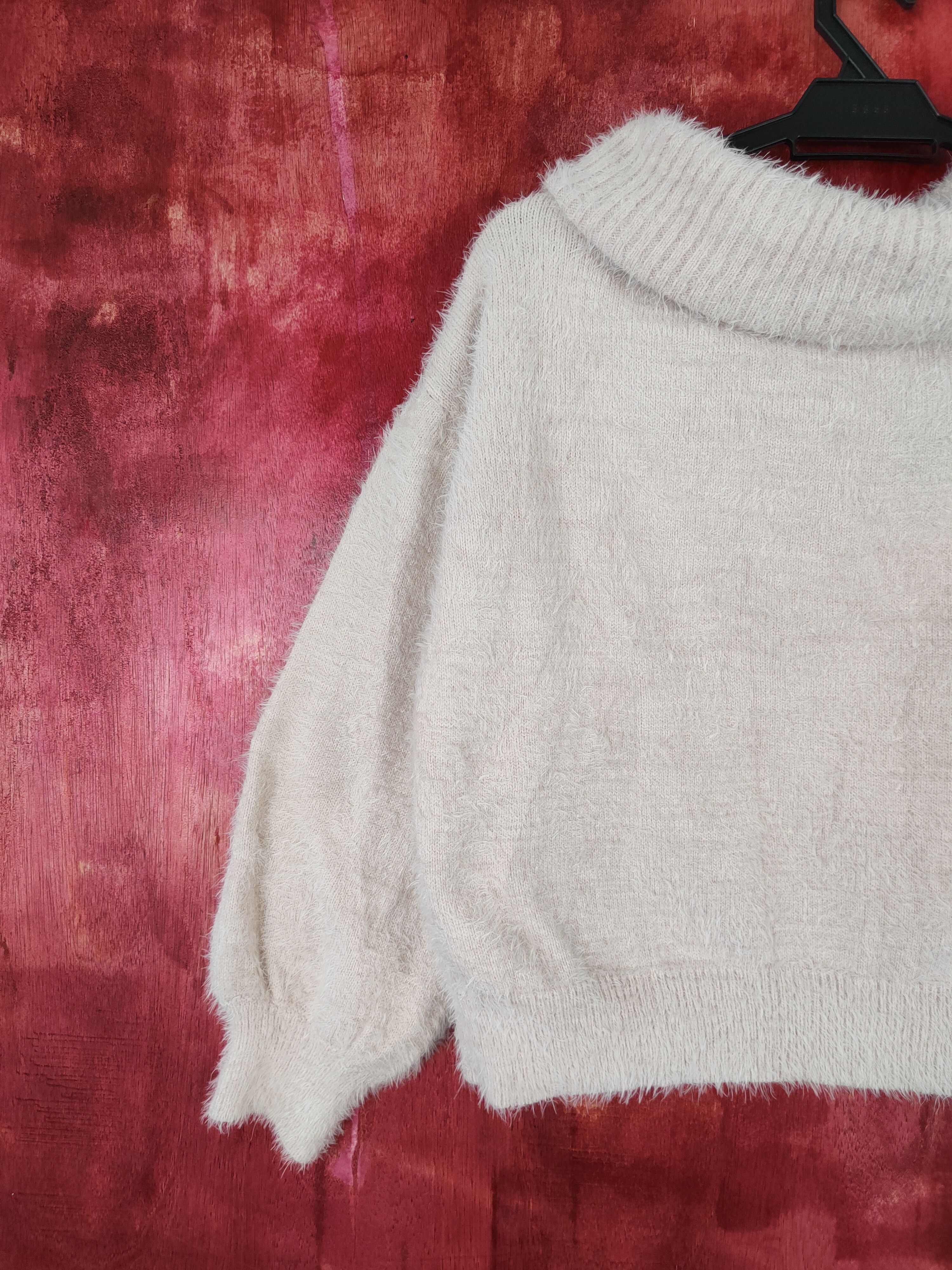 Homespun Knitwear × Japanese Brand × Vintage Earth Music&Ecology shag Shaggy Fur Mohair Knitwear #S402 Size S / US 4 / IT 40 - 6 Thumbnail