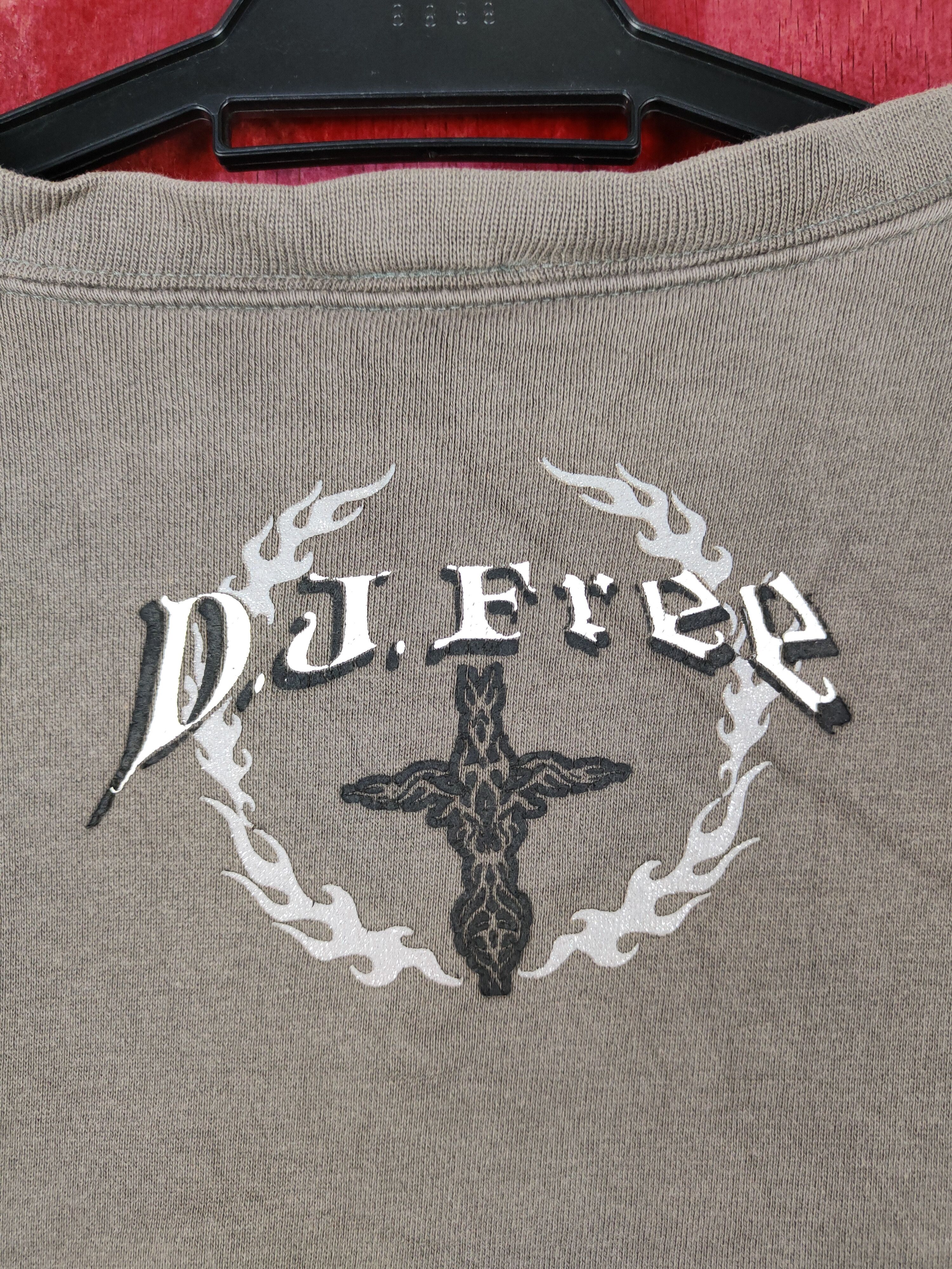 Japanese Brand DJ Free® Dragon faded Gray Sweater #4951 Size US M / EU 48-50 / 2 - 9 Thumbnail