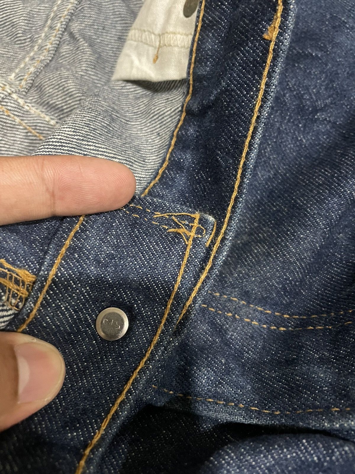 Levi's '70s Vintage Flared Bell Bottom Levis 517 Orange Tab Jeans Size US 44 / EU 60 - 10 Thumbnail