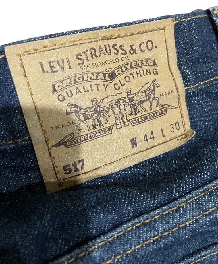 Levi's '70s Vintage Flared Bell Bottom Levis 517 Orange Tab Jeans Size US 44 / EU 60 - 8 Thumbnail