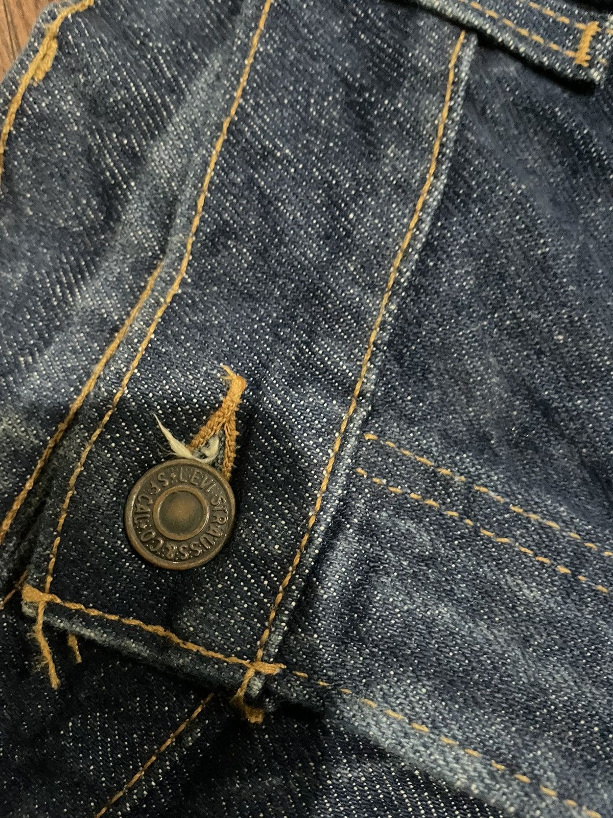 Levi's '70s Vintage Flared Bell Bottom Levis 517 Orange Tab Jeans Size US 44 / EU 60 - 16 Thumbnail