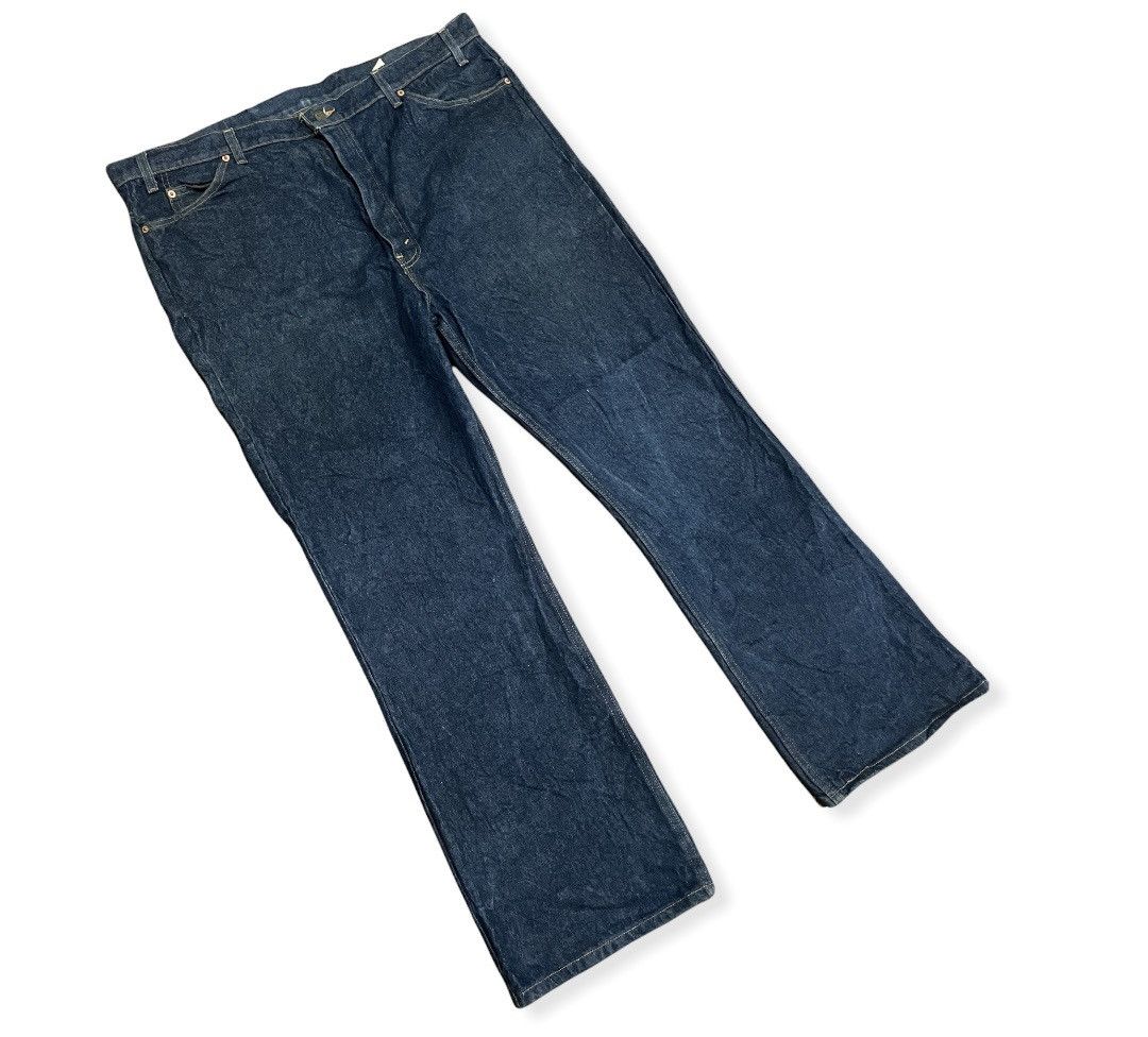 Levi's '70s Vintage Flared Bell Bottom Levis 517 Orange Tab Jeans Size US 44 / EU 60 - 3 Thumbnail
