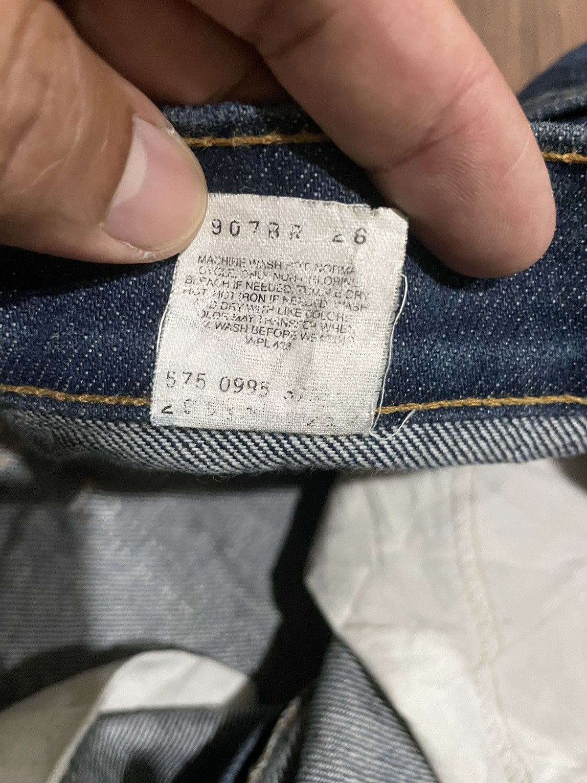 Levi's '70s Vintage Flared Bell Bottom Levis 517 Orange Tab Jeans Size US 44 / EU 60 - 15 Thumbnail
