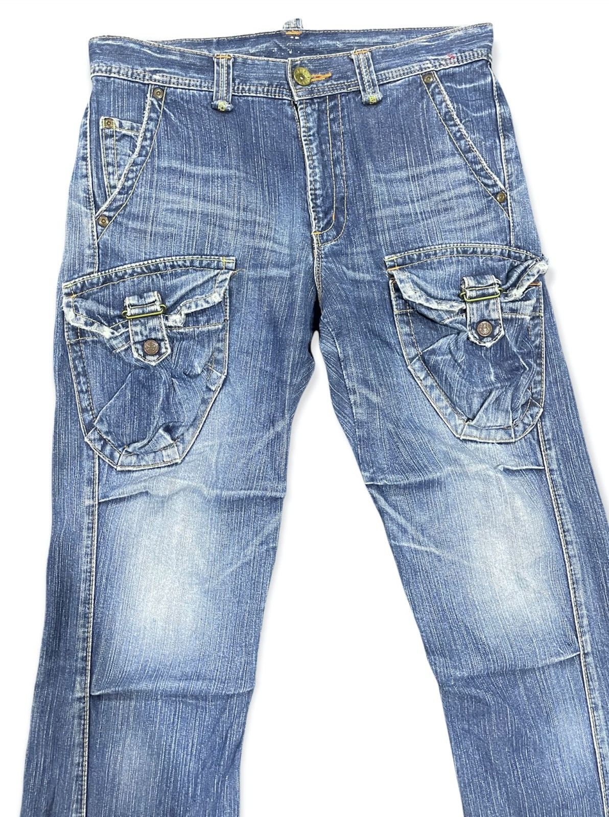 Edwin Rare💥 Stonewash Blue Edwin 505 Bushpants Jeans Size US 34 / EU 50 - 4 Thumbnail