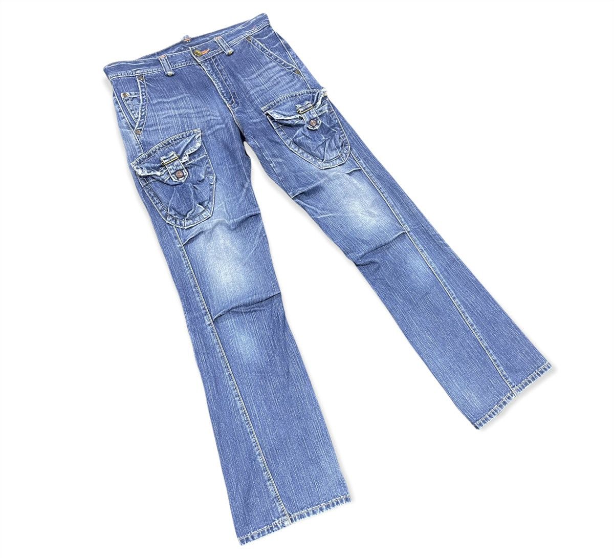 Edwin Rare💥 Stonewash Blue Edwin 505 Bushpants Jeans Size US 34 / EU 50 - 2 Thumbnail