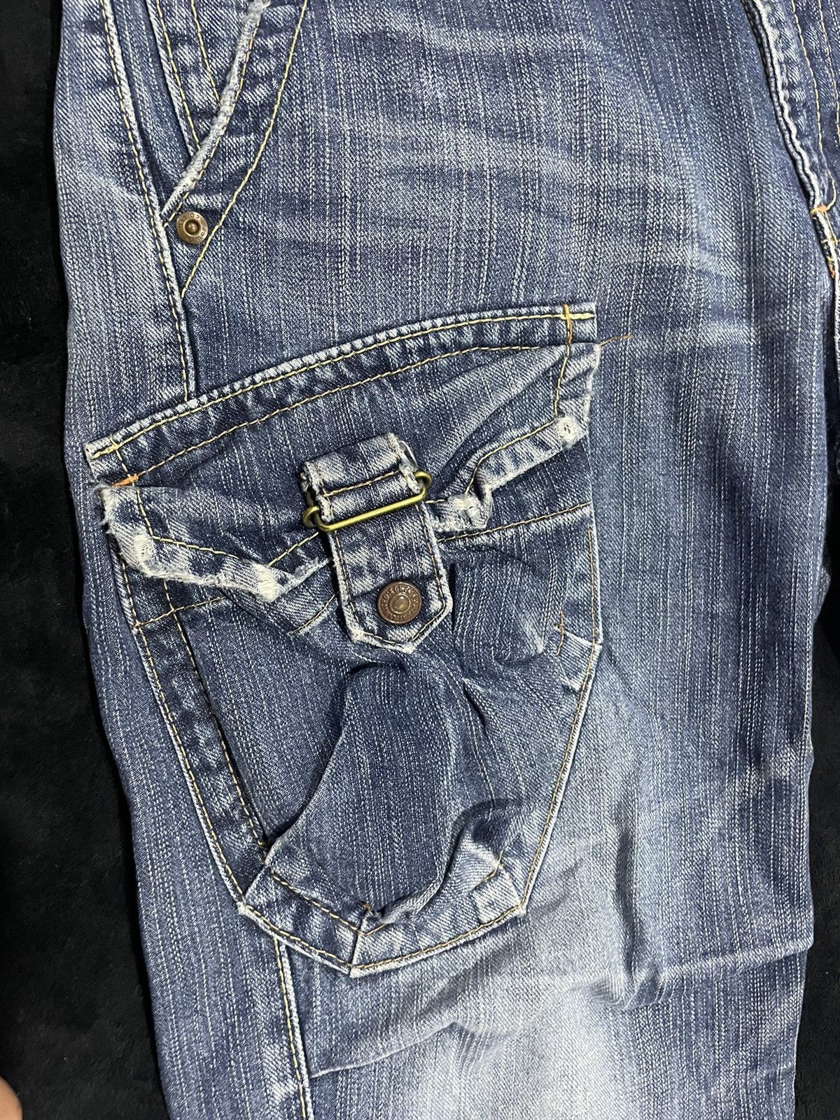 Edwin Rare💥 Stonewash Blue Edwin 505 Bushpants Jeans Size US 34 / EU 50 - 8 Thumbnail