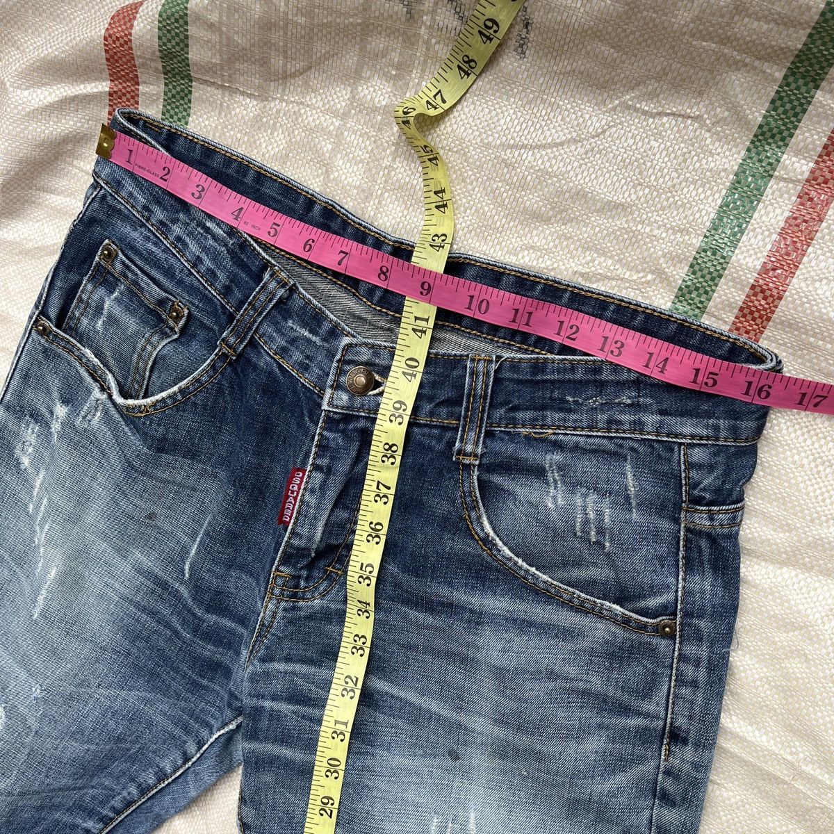 Dsquared2 × Vintage Distressed Dsquared2 Blue Denim Jeans Size US 32 / EU 48 - 3 Thumbnail