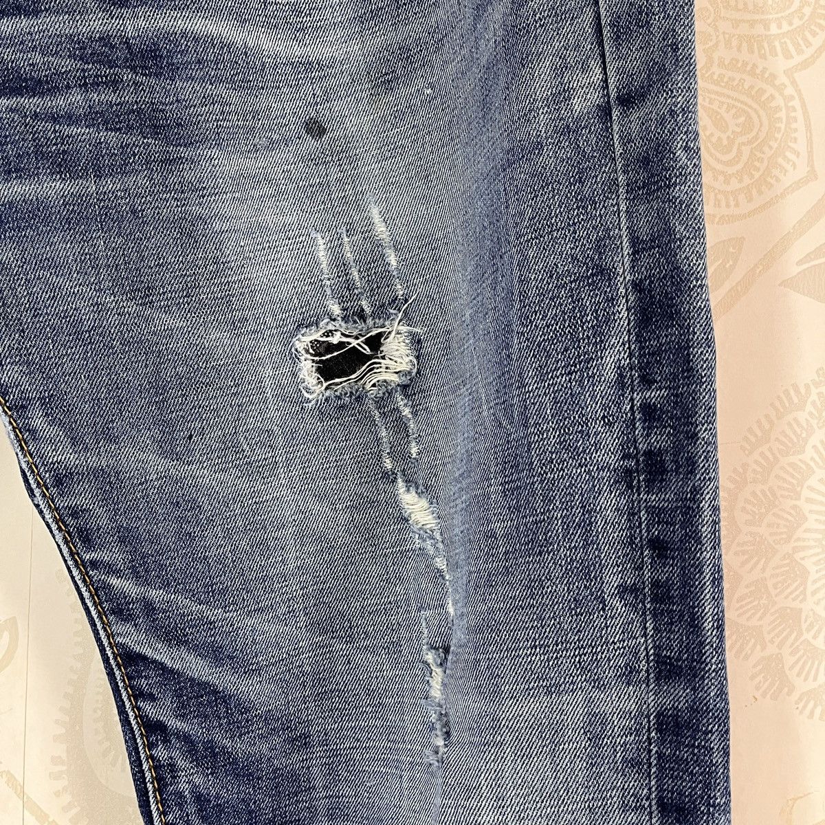 Dsquared2 × Vintage Distressed Dsquared2 Blue Denim Jeans Size US 32 / EU 48 - 13 Thumbnail