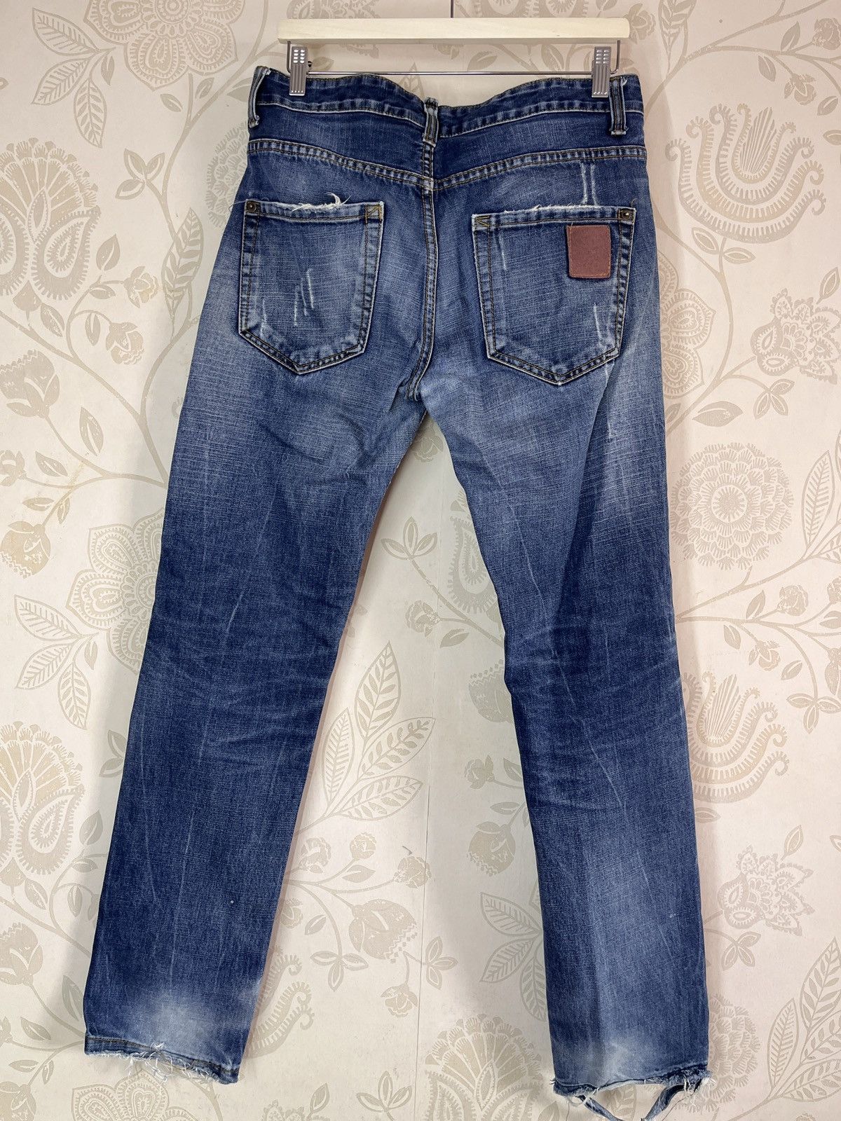 Dsquared2 × Vintage Distressed Dsquared2 Blue Denim Jeans Size US 32 / EU 48 - 2 Thumbnail