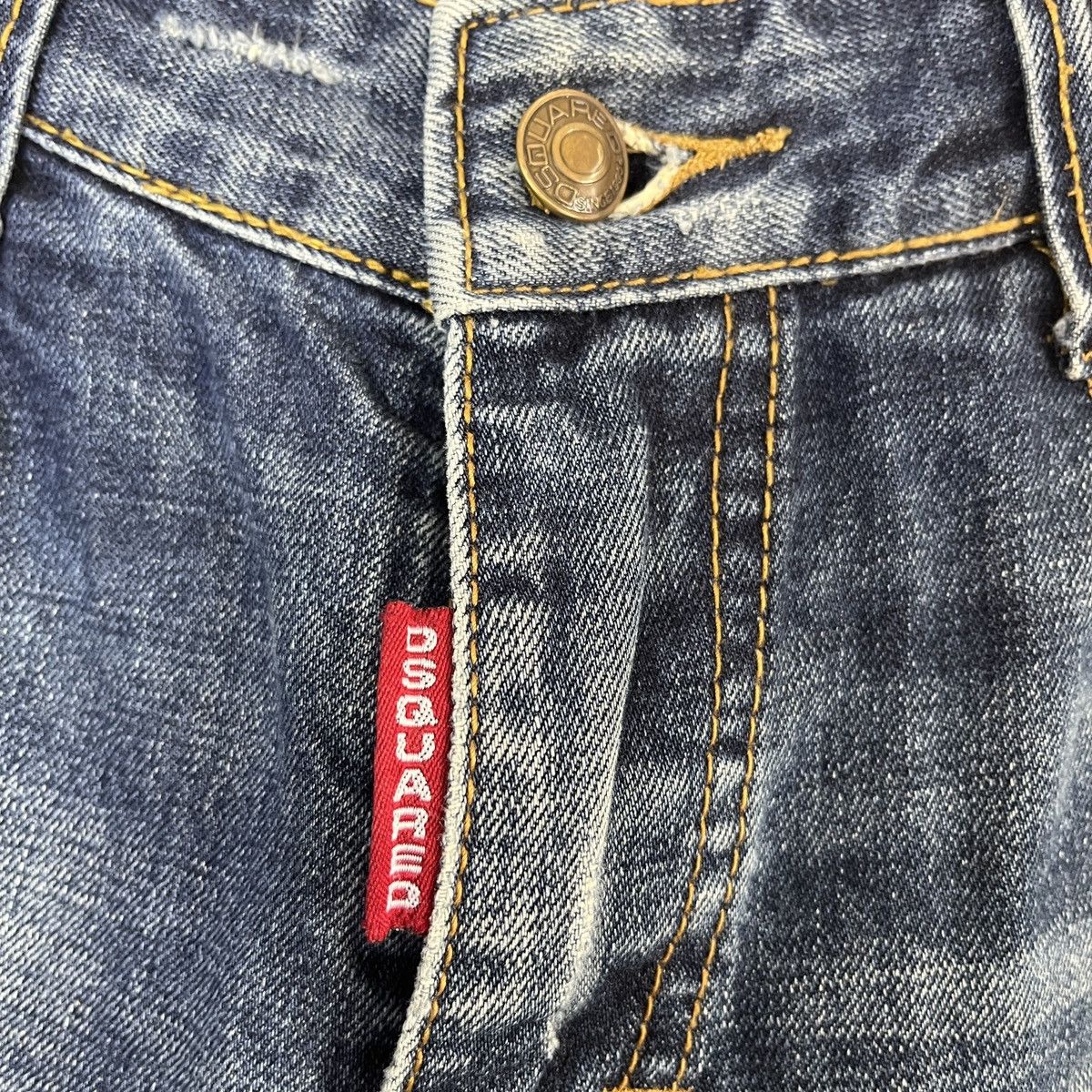 Dsquared2 × Vintage Distressed Dsquared2 Blue Denim Jeans Size US 32 / EU 48 - 6 Thumbnail