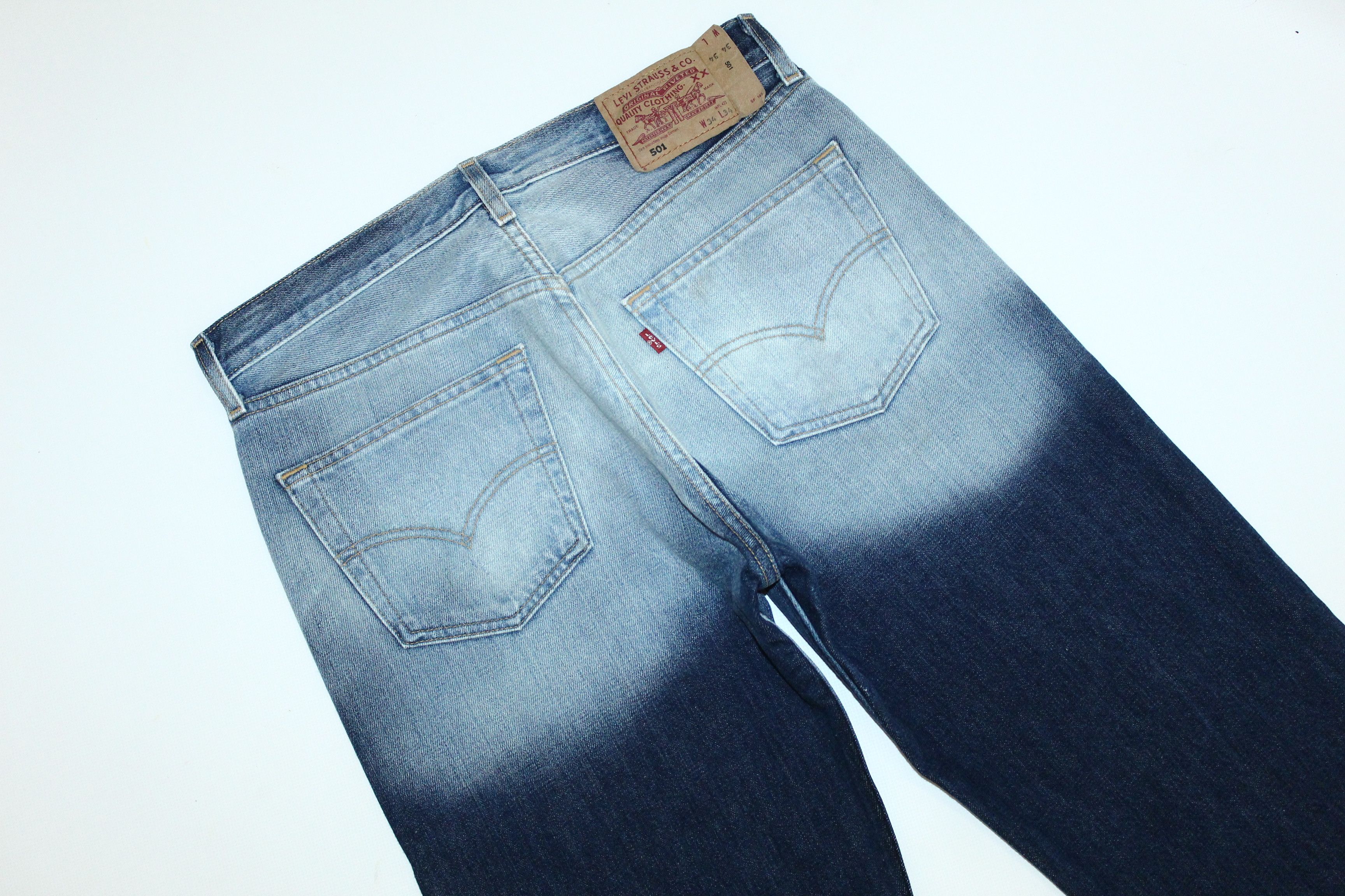 Levi's Vintage Clothing Vintage Levi's 501 Fabric Bleach Design Stone Wash Jeans Size US 33 - 8 Thumbnail