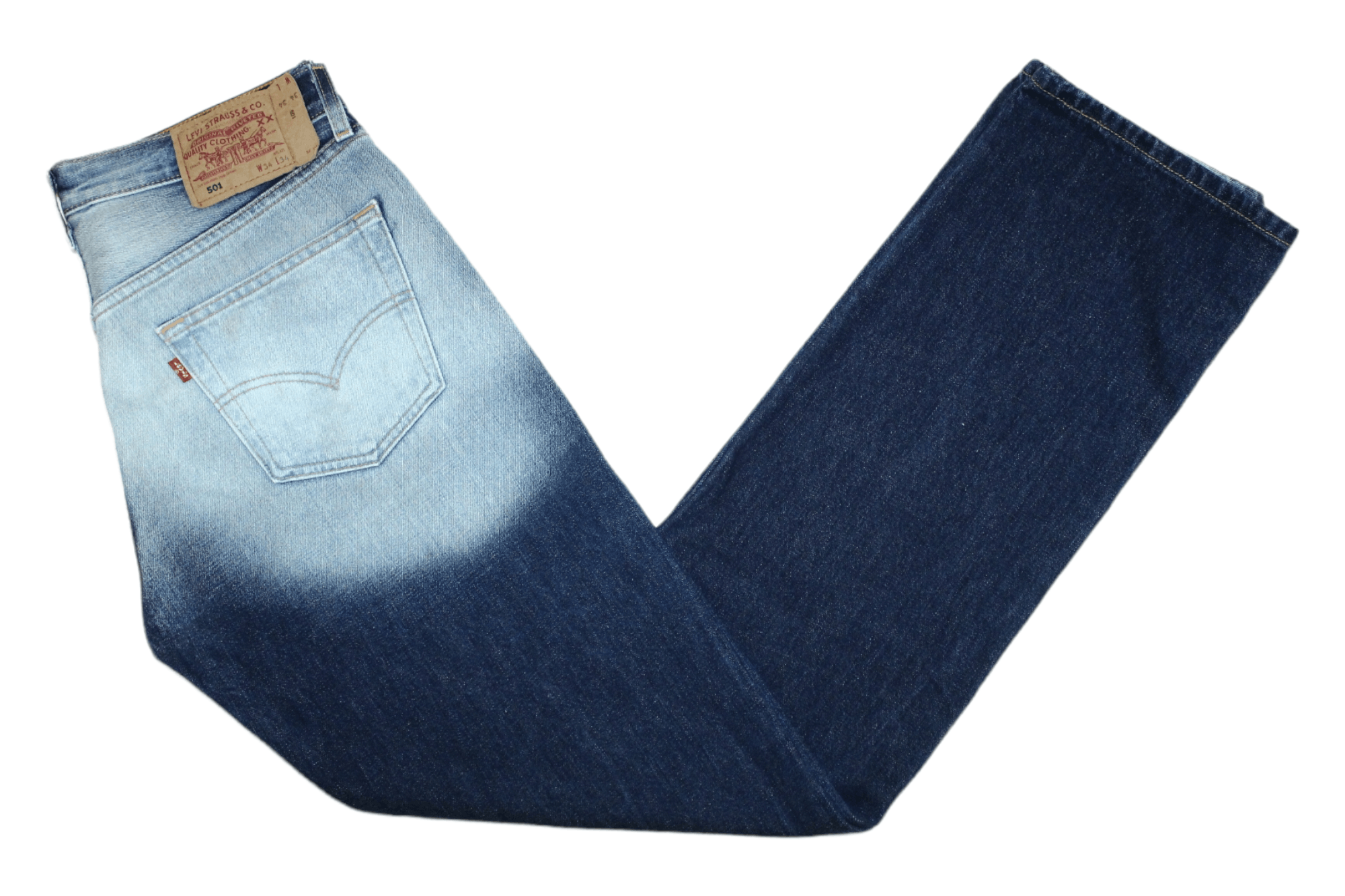 Levi's Vintage Clothing Vintage Levi's 501 Fabric Bleach Design Stone Wash Jeans Size US 33 - 1 Thumbnail
