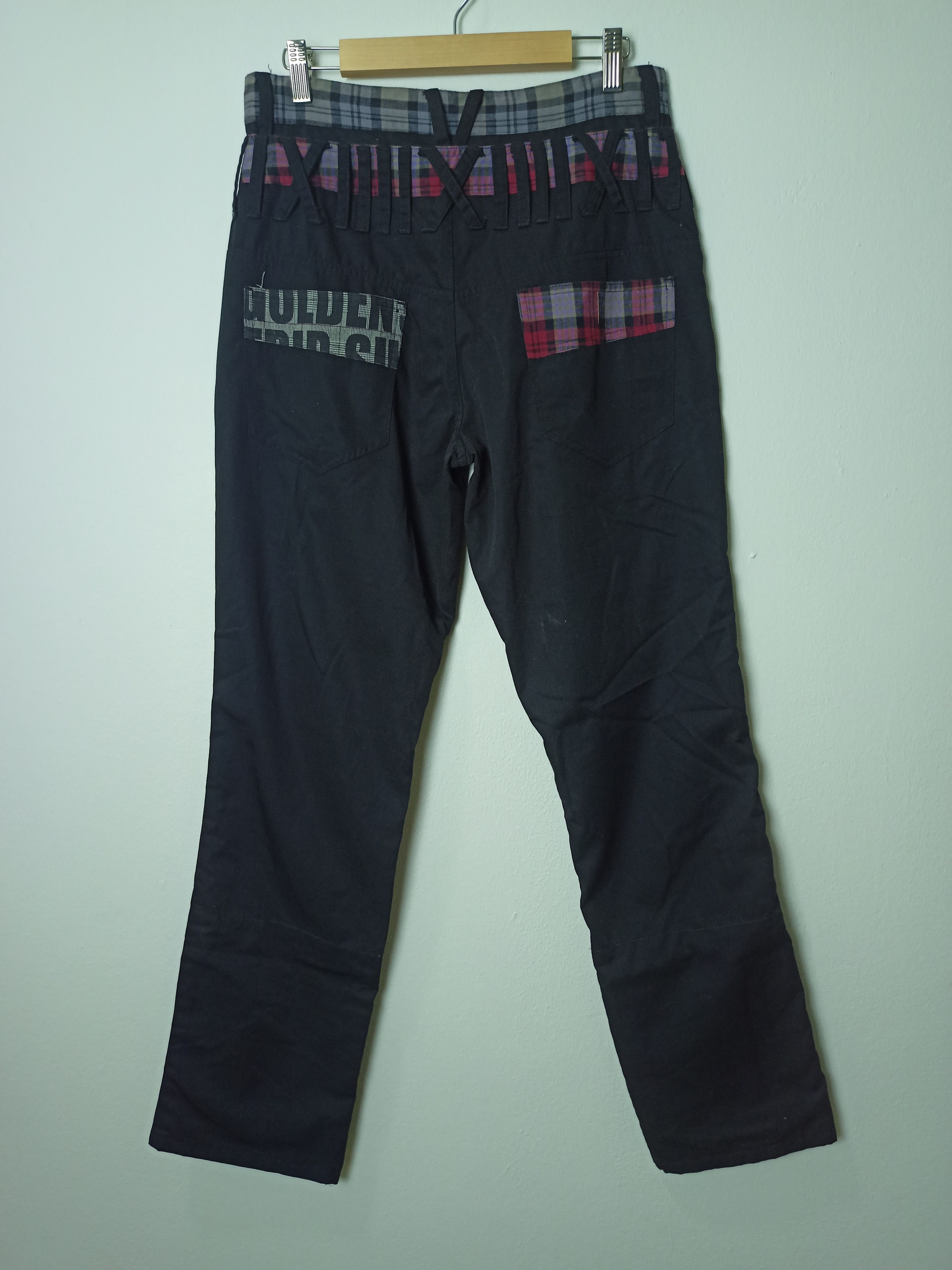 Japanese Brand Vintage Suggestion Japan Double Waist Zipper Punk Pants Size US 30 / EU 46 - 6 Thumbnail