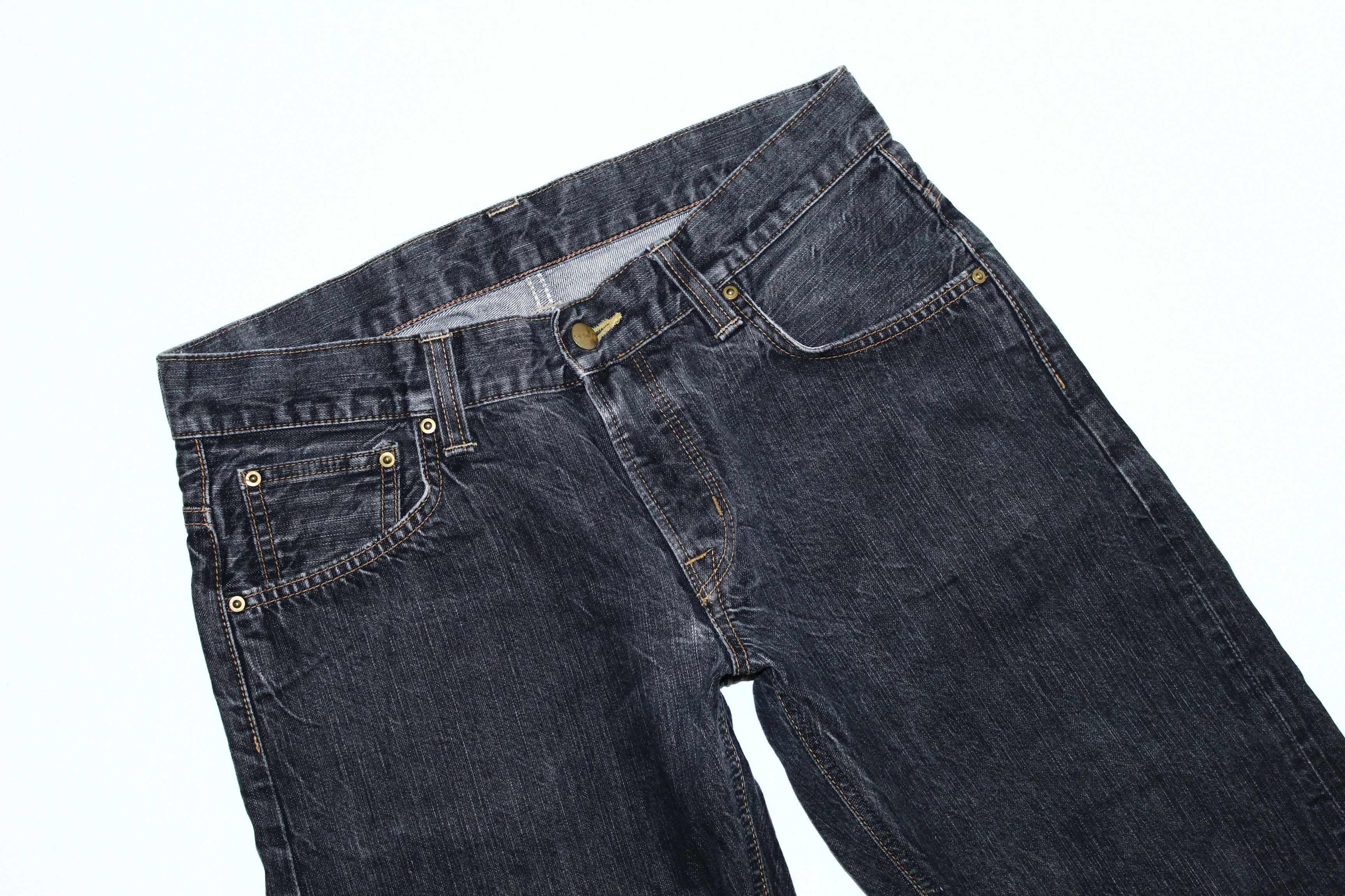 Carhartt Made in Japan. Carhartt Round Up Stonewash Faded Denim Jeans Size US 34 / EU 50 - 3 Thumbnail