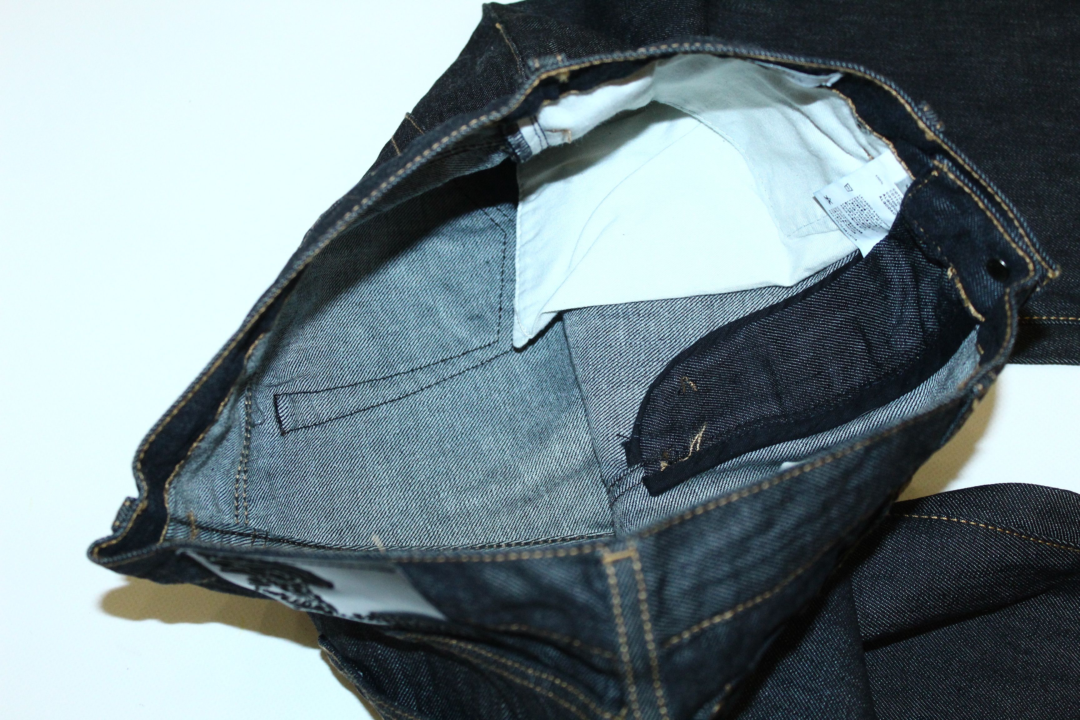 Versace Versace Collection Trend Dark Blue Raw Denim Straight Jeans Size US 31 - 5 Thumbnail