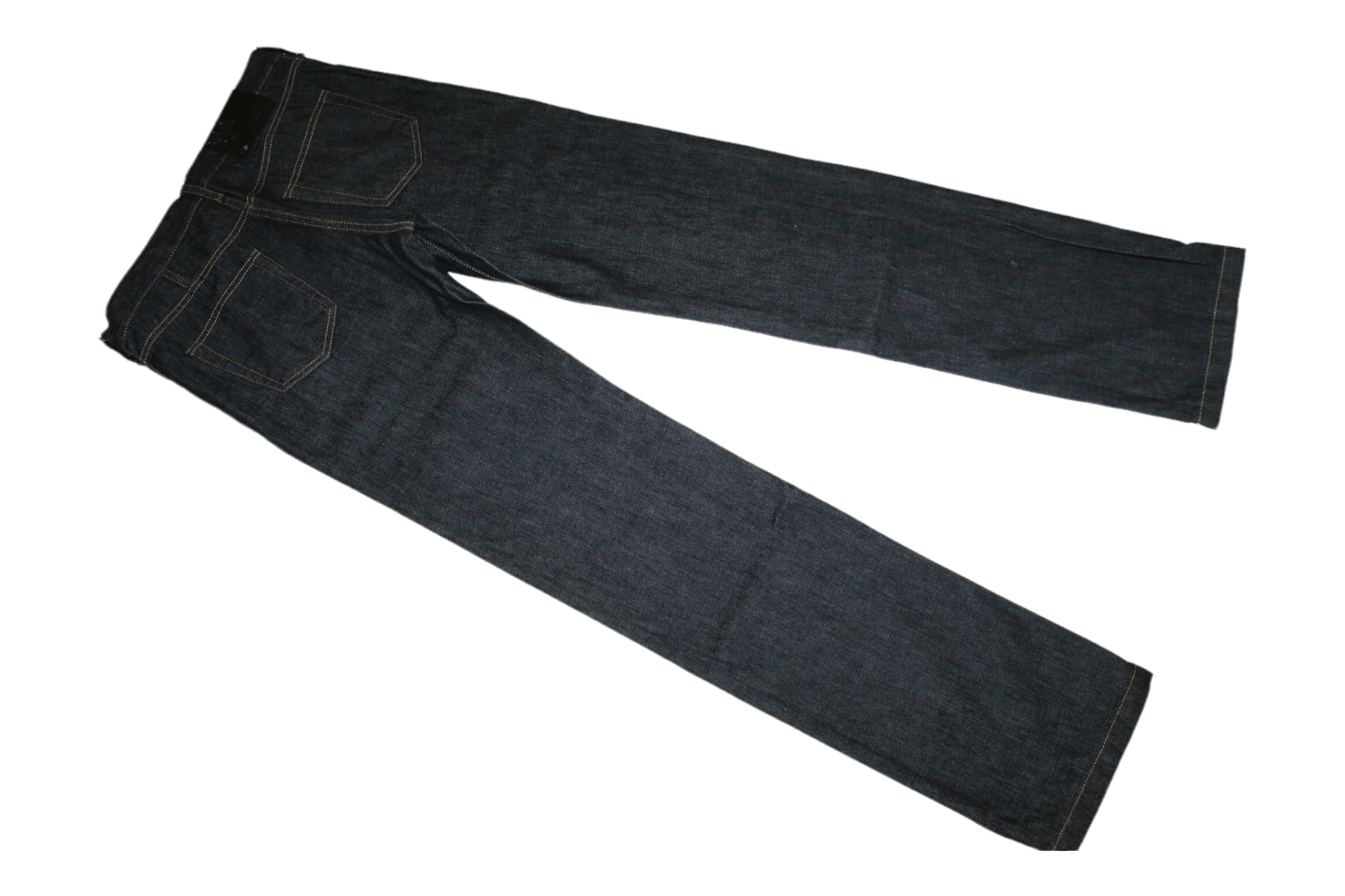 Versace Versace Collection Trend Dark Blue Raw Denim Straight Jeans Size US 31 - 3 Thumbnail