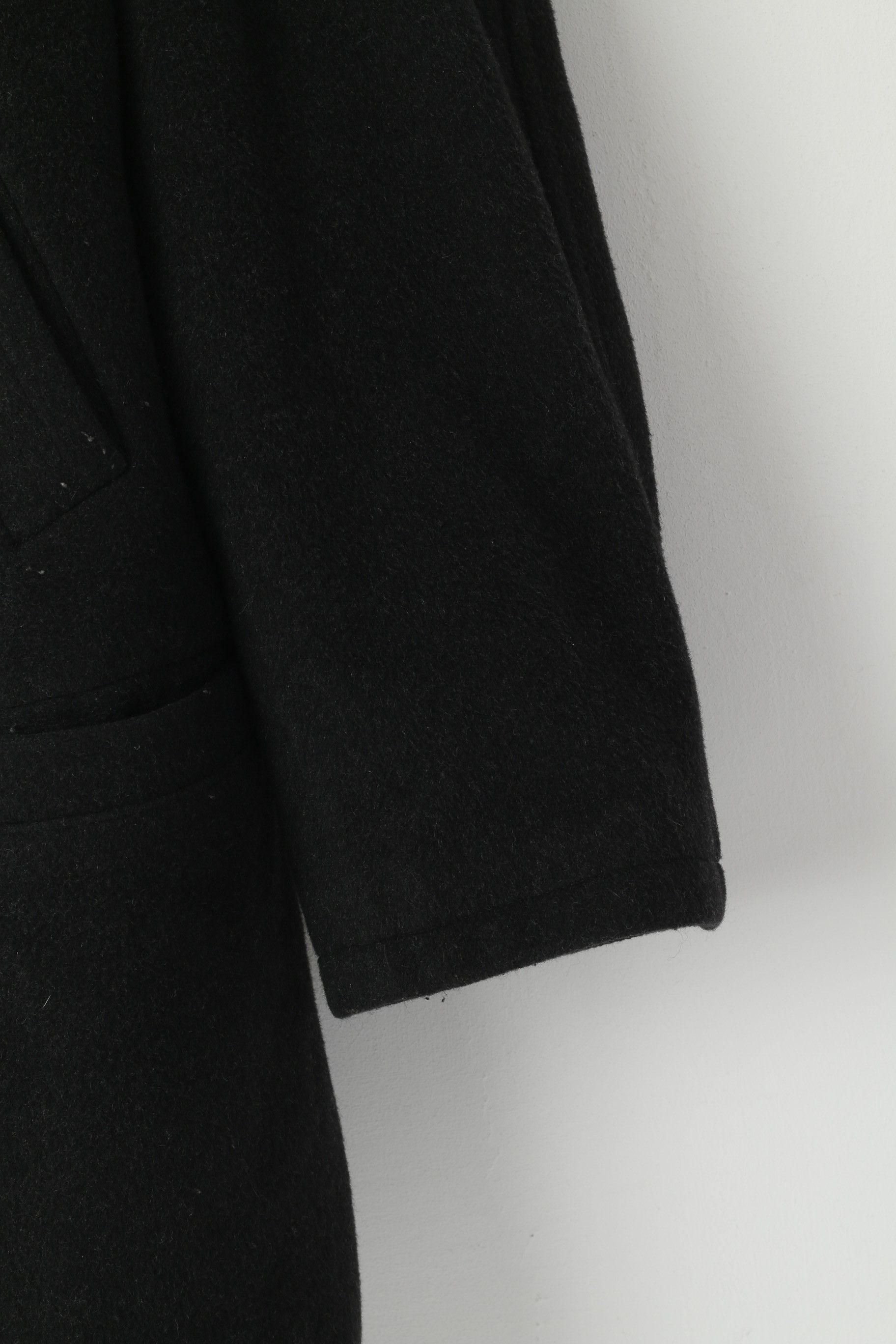 Vintage Di Caprio Men 48 XL Coat Black Wool Cashmere Vintage 3219 Size US XL / EU 56 / 4 - 4 Thumbnail