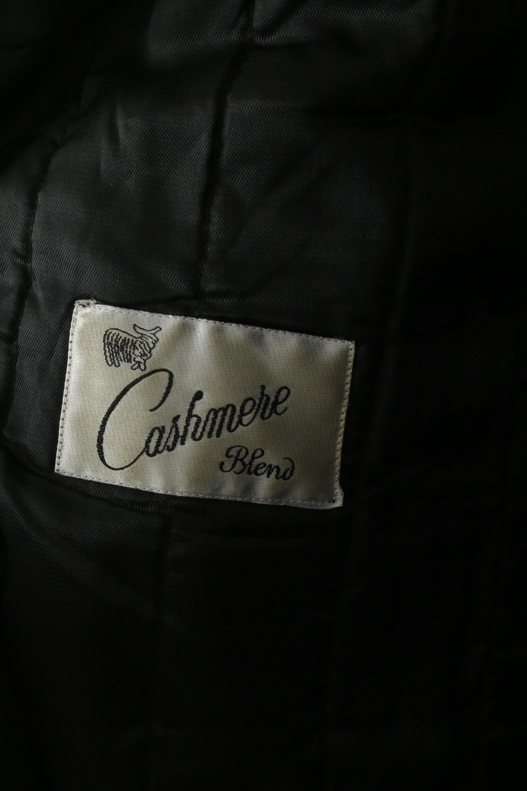Vintage Di Caprio Men 48 XL Coat Black Wool Cashmere Vintage 3219 Size US XL / EU 56 / 4 - 7 Thumbnail