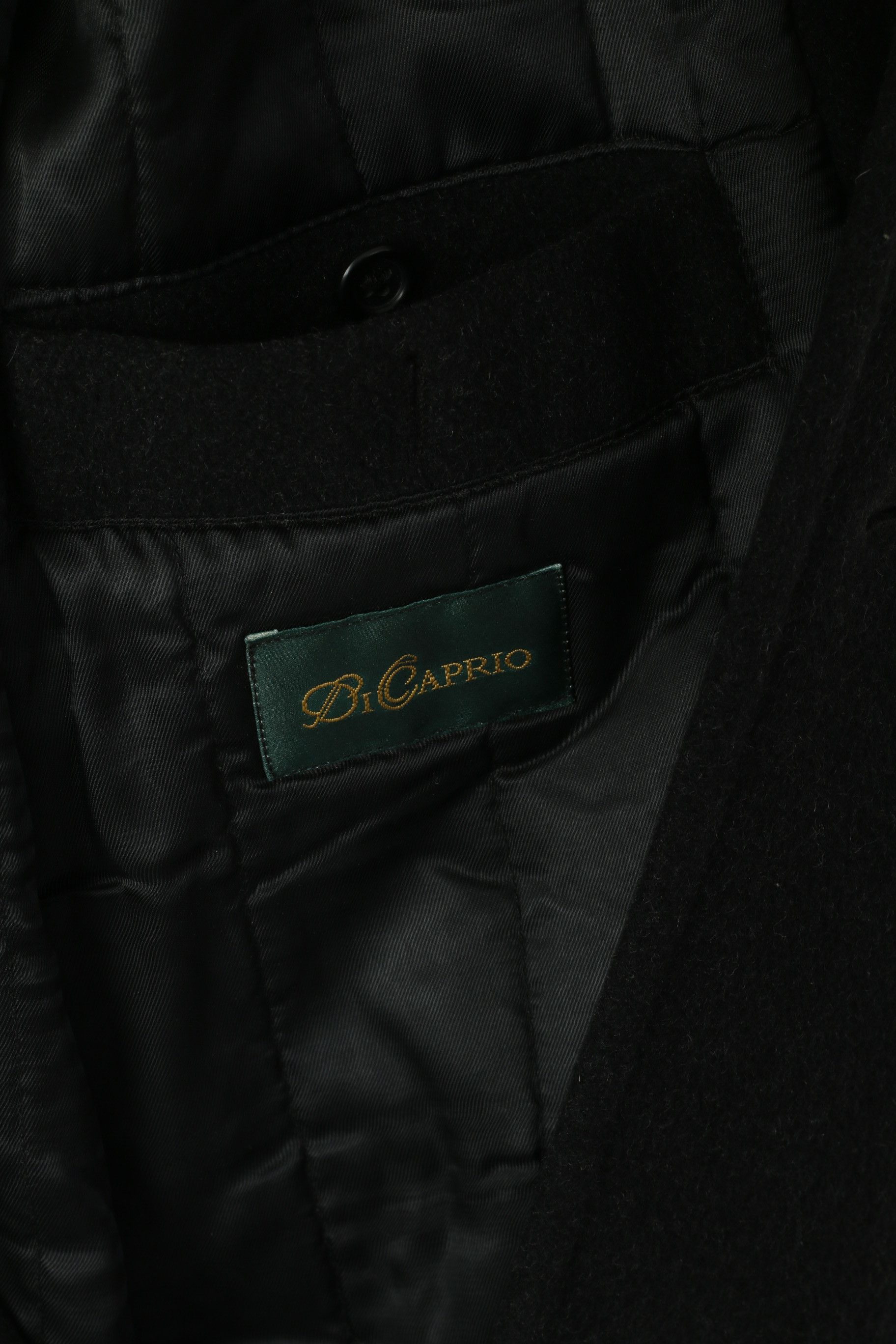 Vintage Di Caprio Men 48 XL Coat Black Wool Cashmere Vintage 3219 Size US XL / EU 56 / 4 - 5 Thumbnail