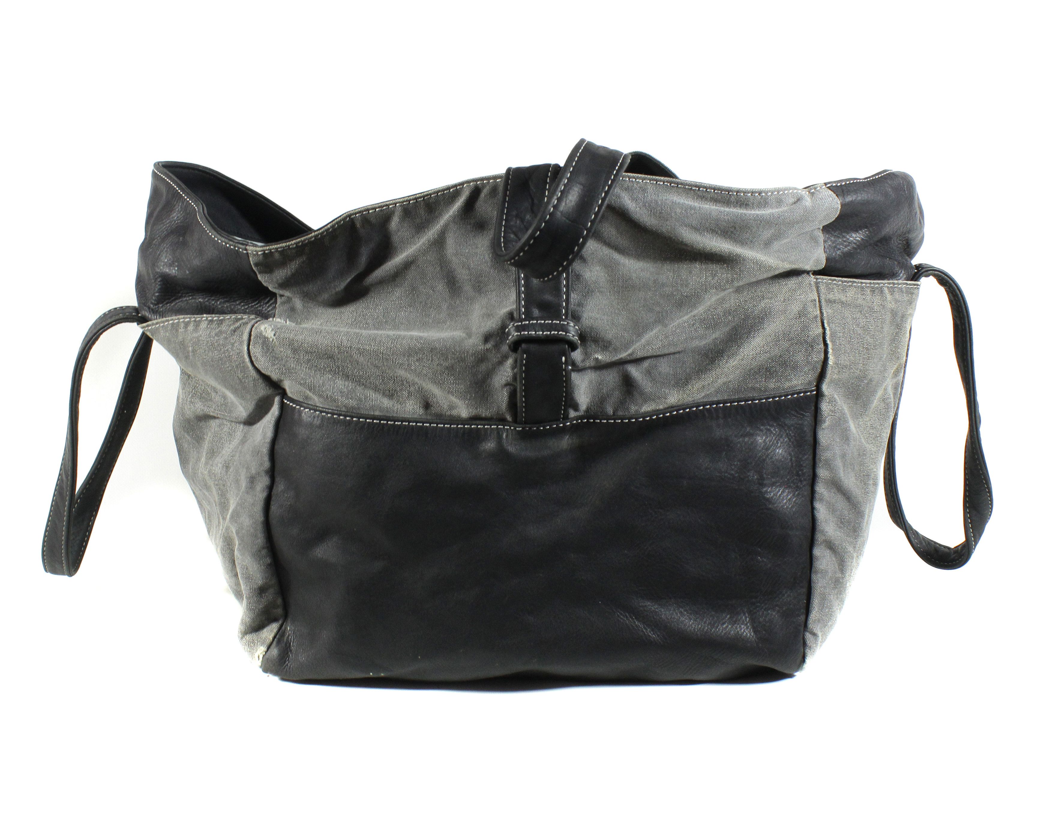 Y's × Yohji Yamamoto 90S Archive Big Cotton Leather Bag