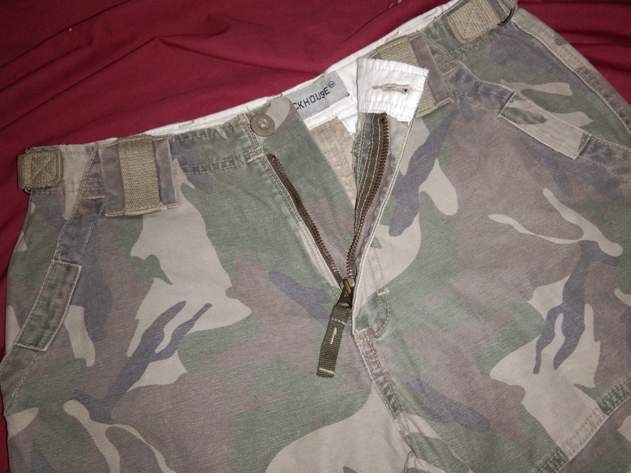 Designer VTG Clockhouse Double Knee Army pants Camo Size US 30 / EU 46 - 1 Thumbnail