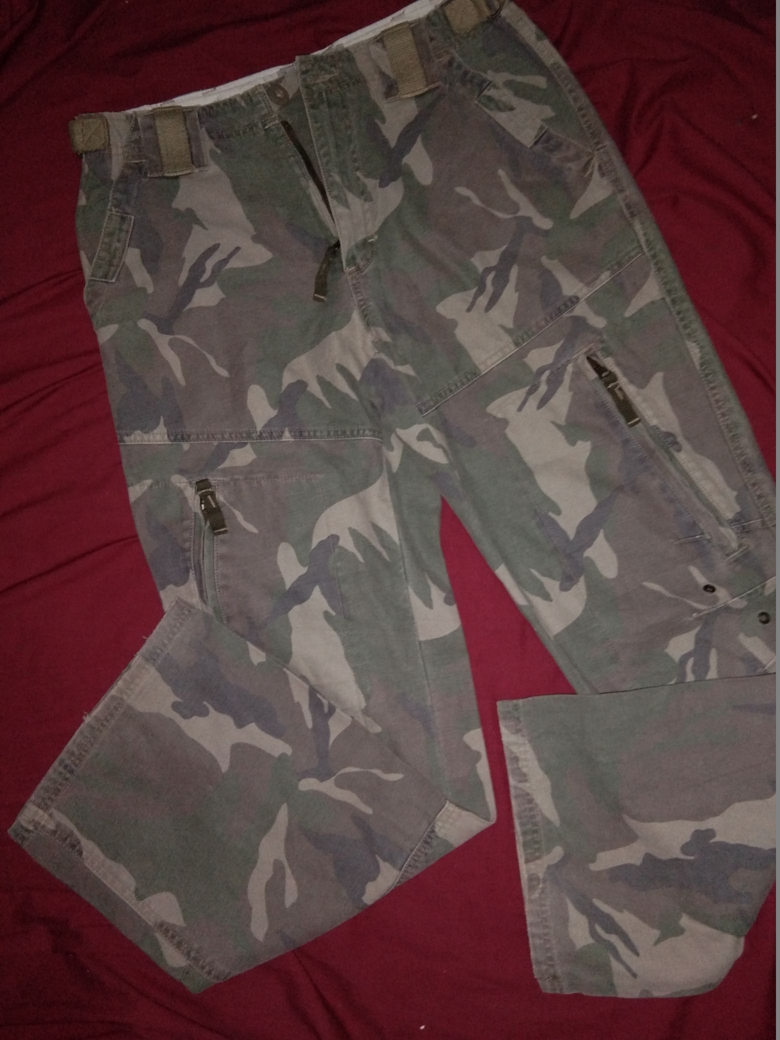 Designer VTG Clockhouse Double Knee Army pants Camo Size US 30 / EU 46 - 2 Thumbnail