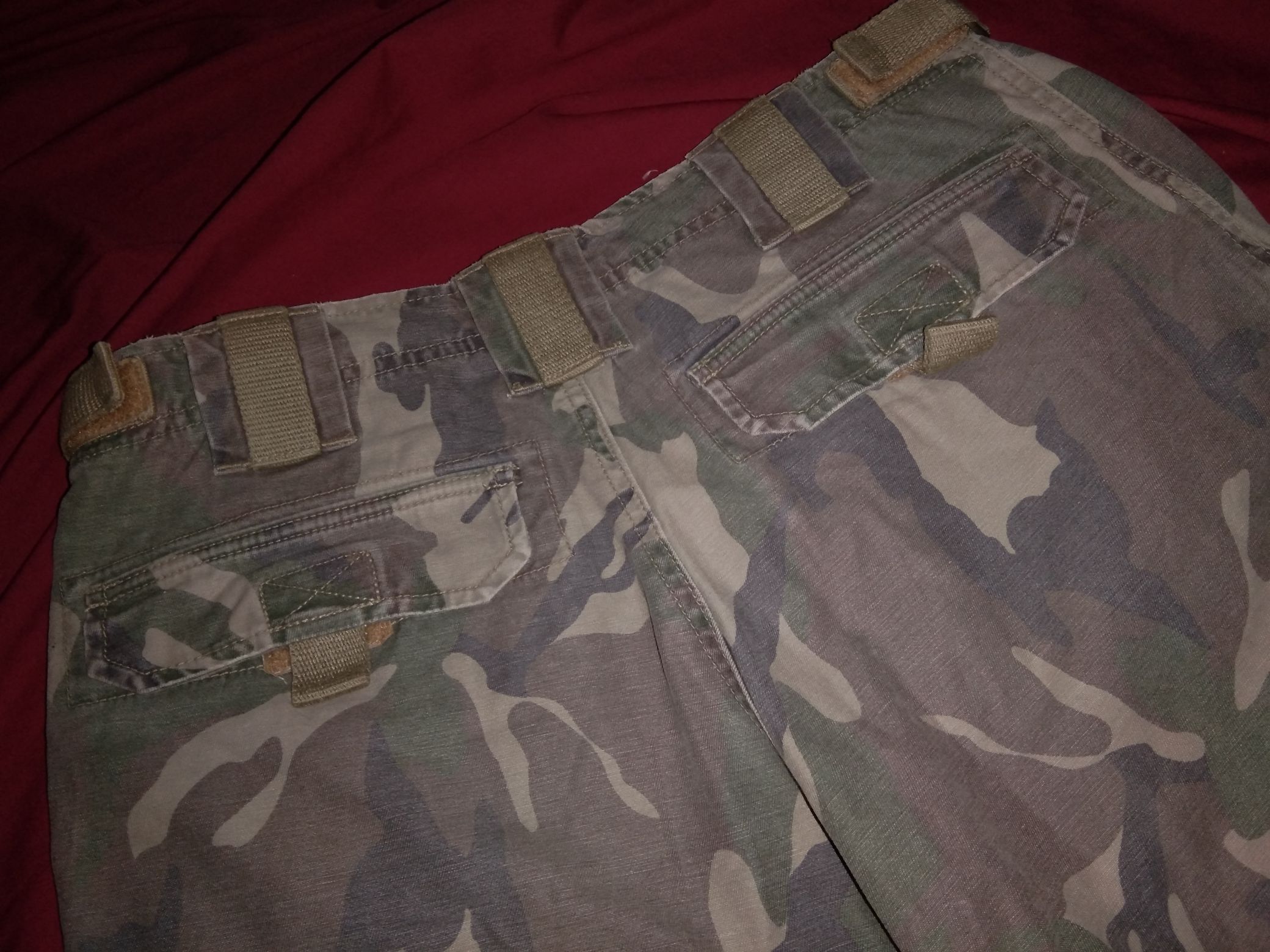 Designer VTG Clockhouse Double Knee Army pants Camo Size US 30 / EU 46 - 4 Thumbnail