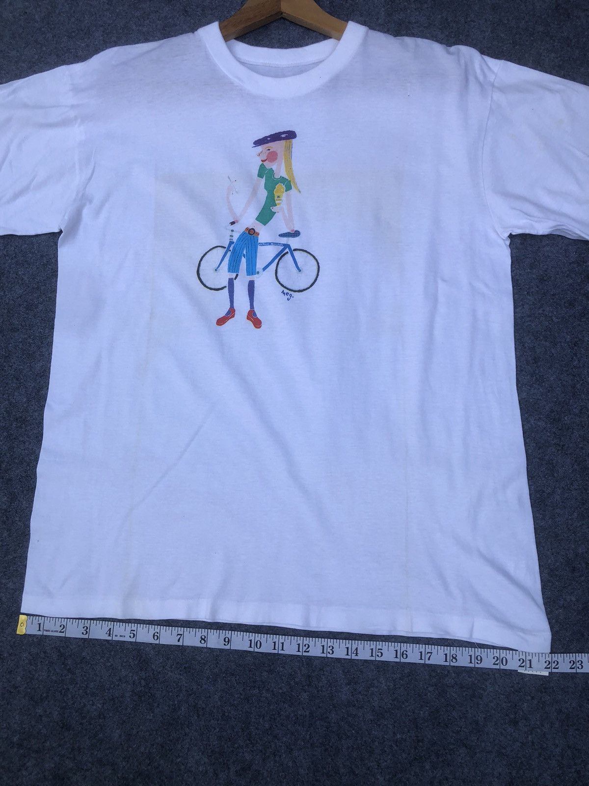 Vintage Last Drop🔥Very Rare‼️Vintage 90s Meg Art T Shirt Size US L / EU 52-54 / 3 - 12 Thumbnail