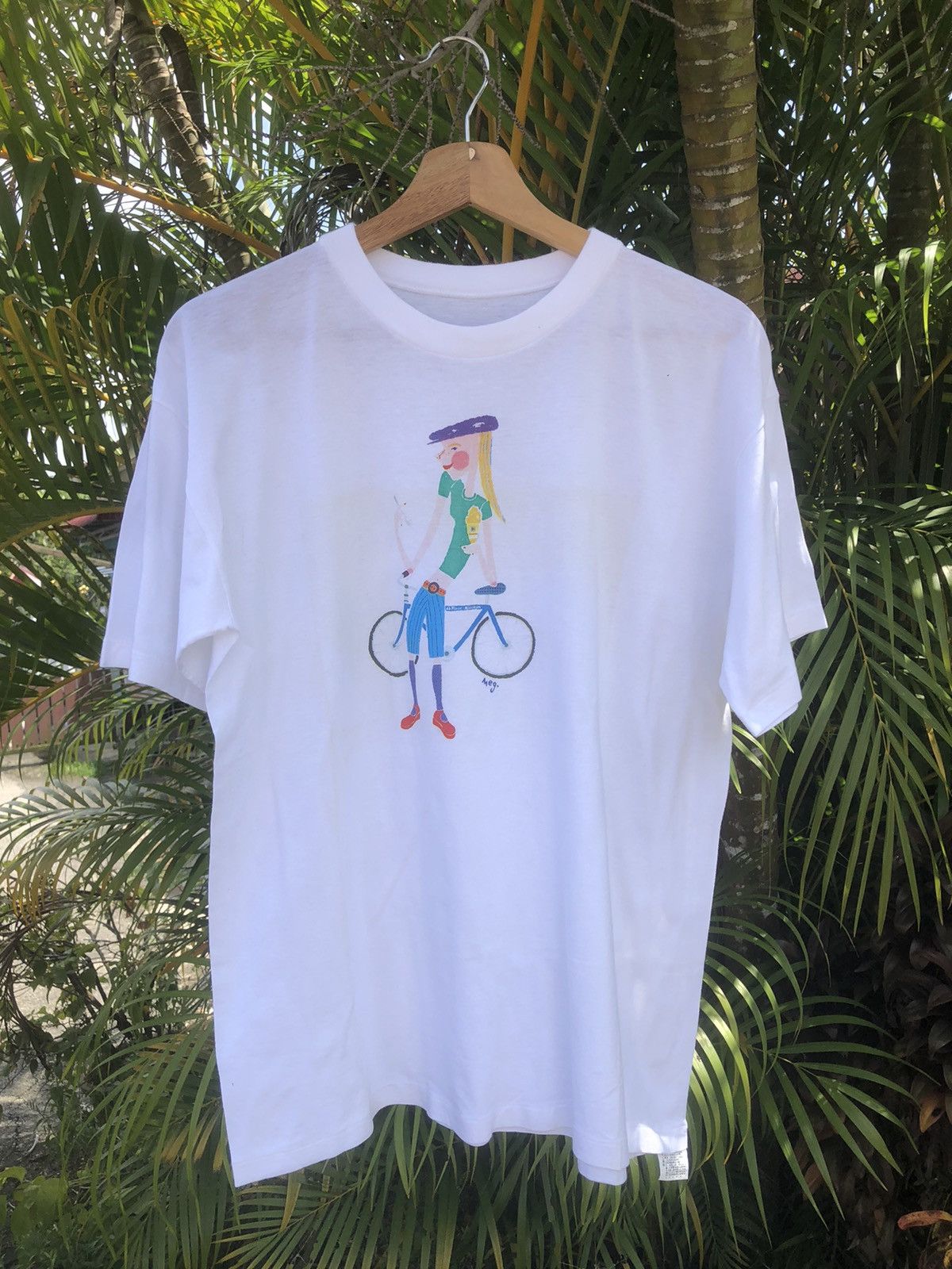 Vintage Last Drop🔥Very Rare‼️Vintage 90s Meg Art T Shirt Size US L / EU 52-54 / 3 - 1 Thumbnail