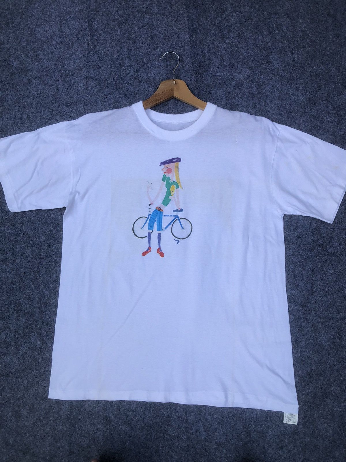 Vintage Last Drop🔥Very Rare‼️Vintage 90s Meg Art T Shirt Size US L / EU 52-54 / 3 - 9 Thumbnail